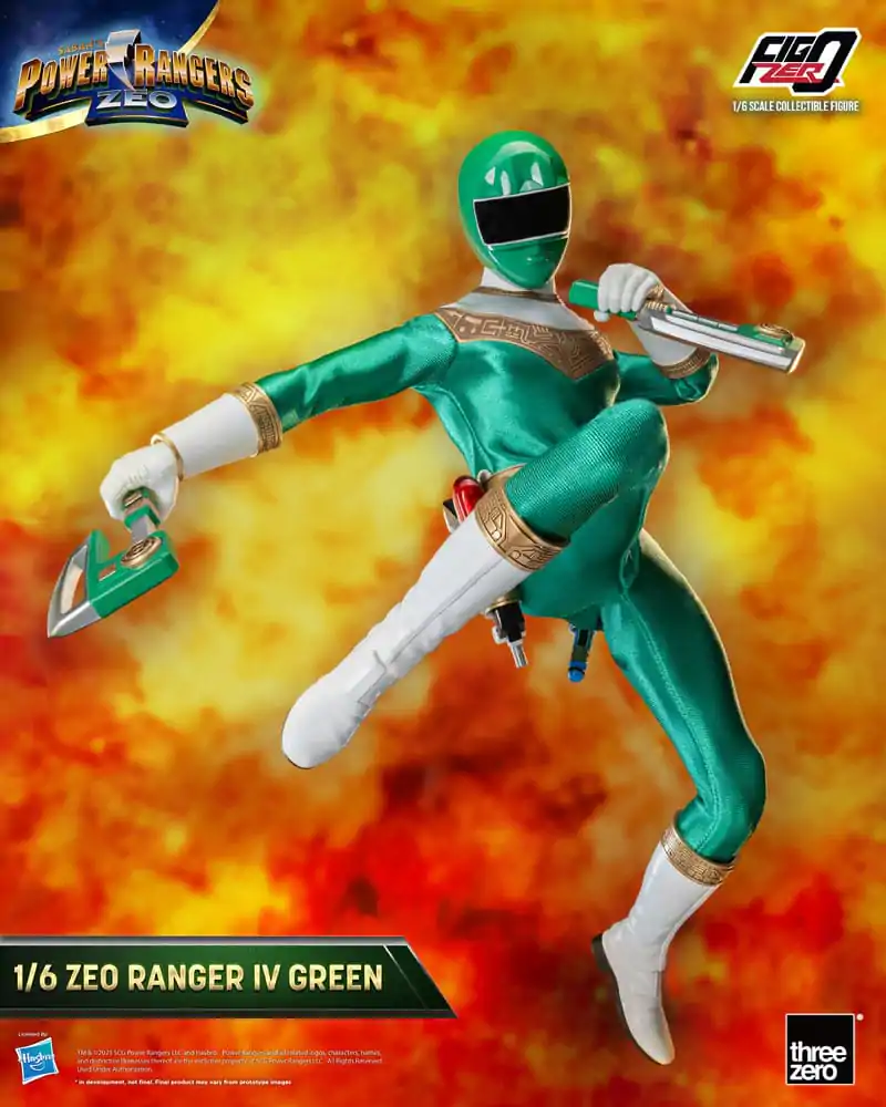 Power Rangers Zeo FigZero akcijska figura 1/6 Ranger IV Green 30 cm fotografija proizvoda