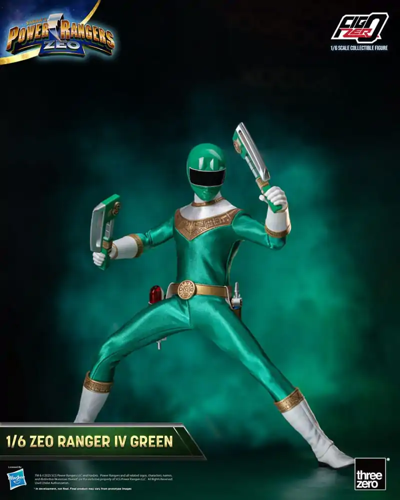 Power Rangers Zeo FigZero akcijska figura 1/6 Ranger IV Green 30 cm fotografija proizvoda