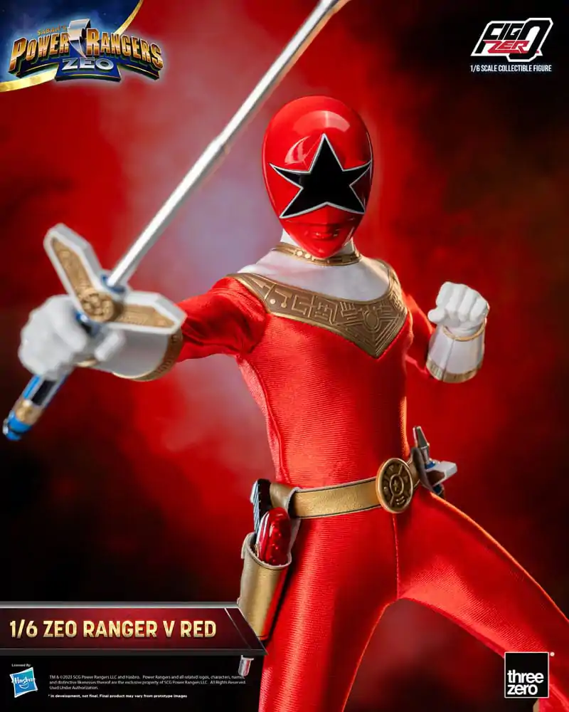 Power Rangers Zeo FigZero Akcijska Figura 1/6 Ranger V Red 30 cm fotografija proizvoda