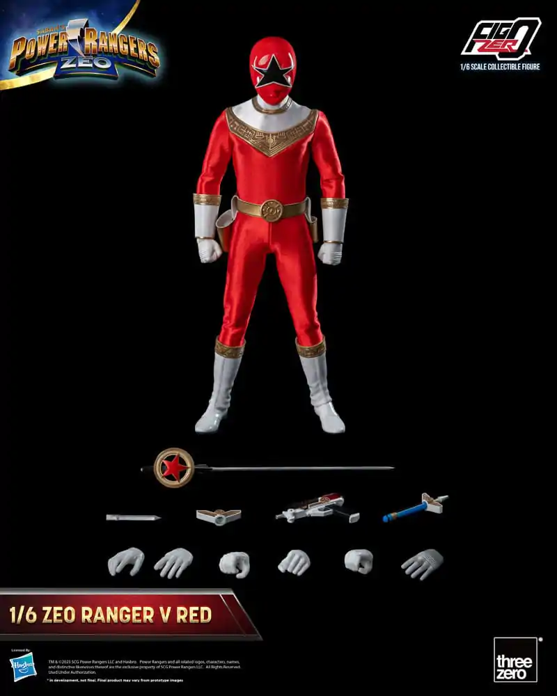 Power Rangers Zeo FigZero Akcijska Figura 1/6 Ranger V Red 30 cm fotografija proizvoda