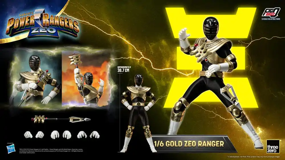 Power Rangers Zeo FigZero akcijska figura 1/6 Gold Zeo Power Ranger 30 cm fotografija proizvoda