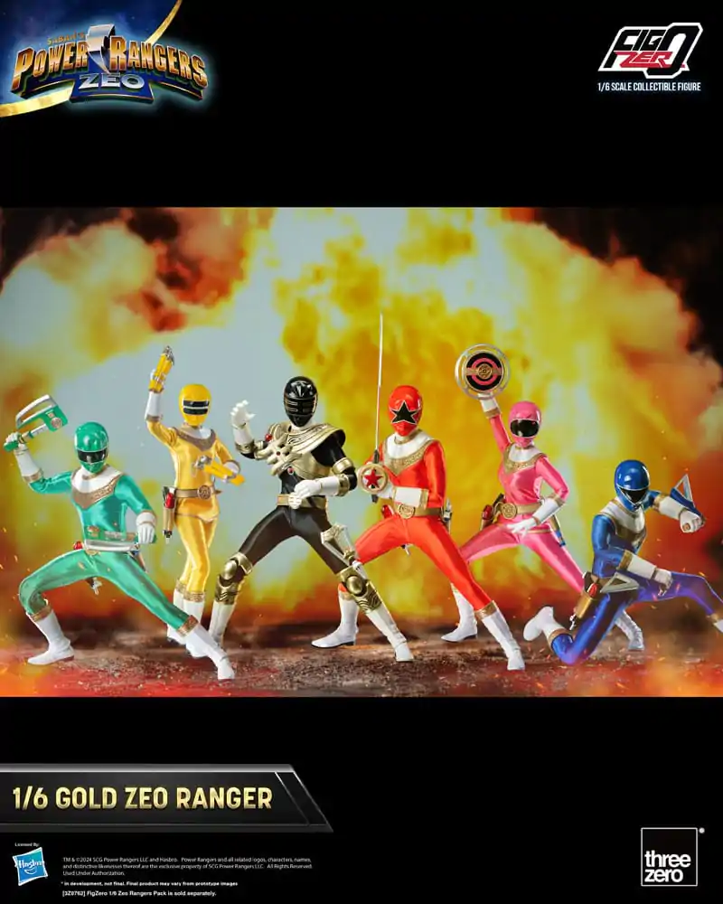 Power Rangers Zeo FigZero akcijska figura 1/6 Gold Zeo Power Ranger 30 cm fotografija proizvoda