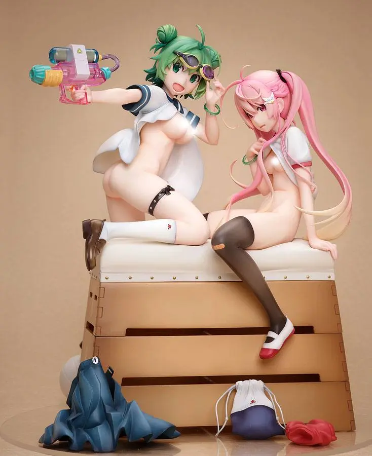 Poyoyon Rock Artwork Collection PVC Kip 1/5.5 Midori & Pink Sukumizu 28 cm fotografija proizvoda