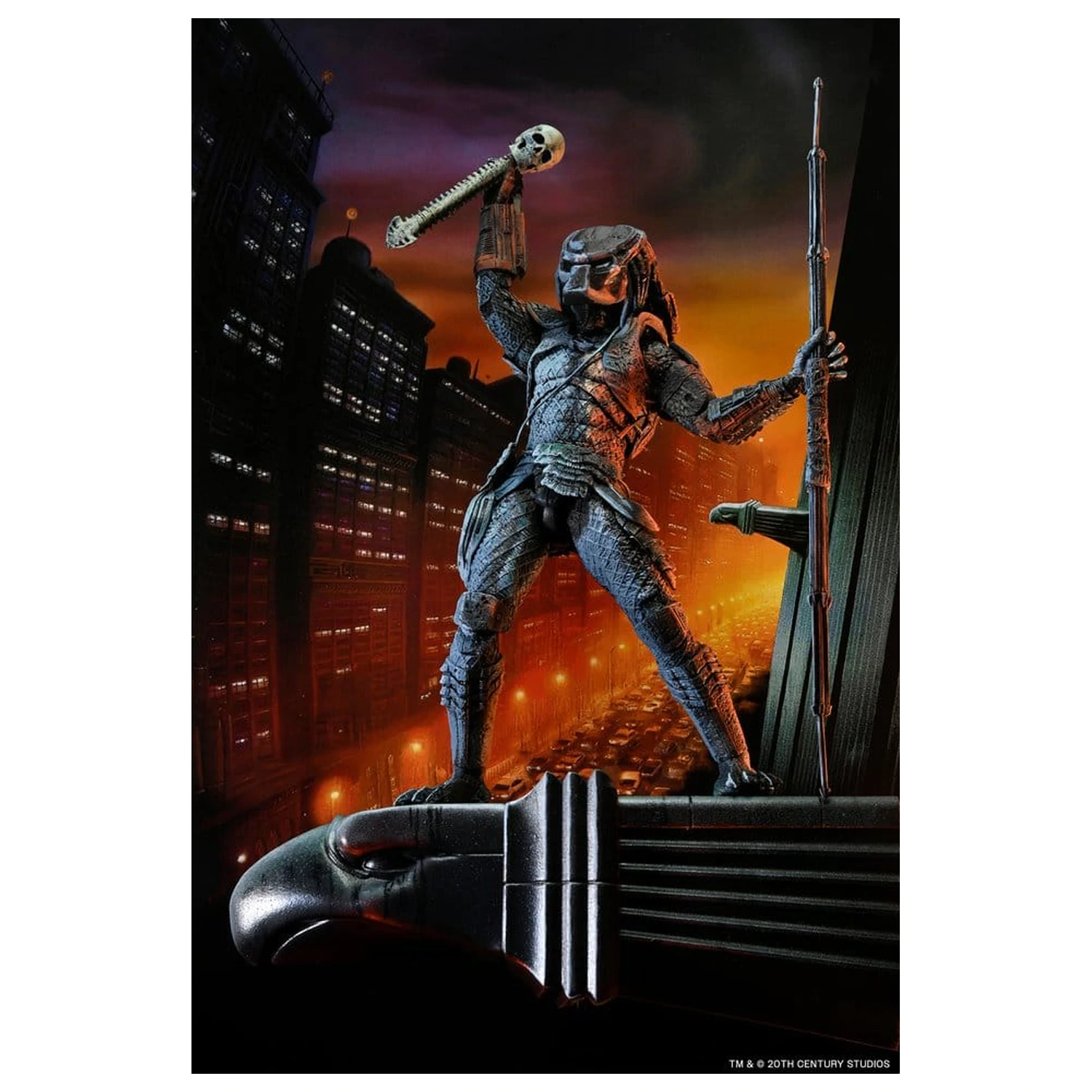 Predator 2 Action Figure City Hunter Poster Series 18 cm fotografija proizvoda