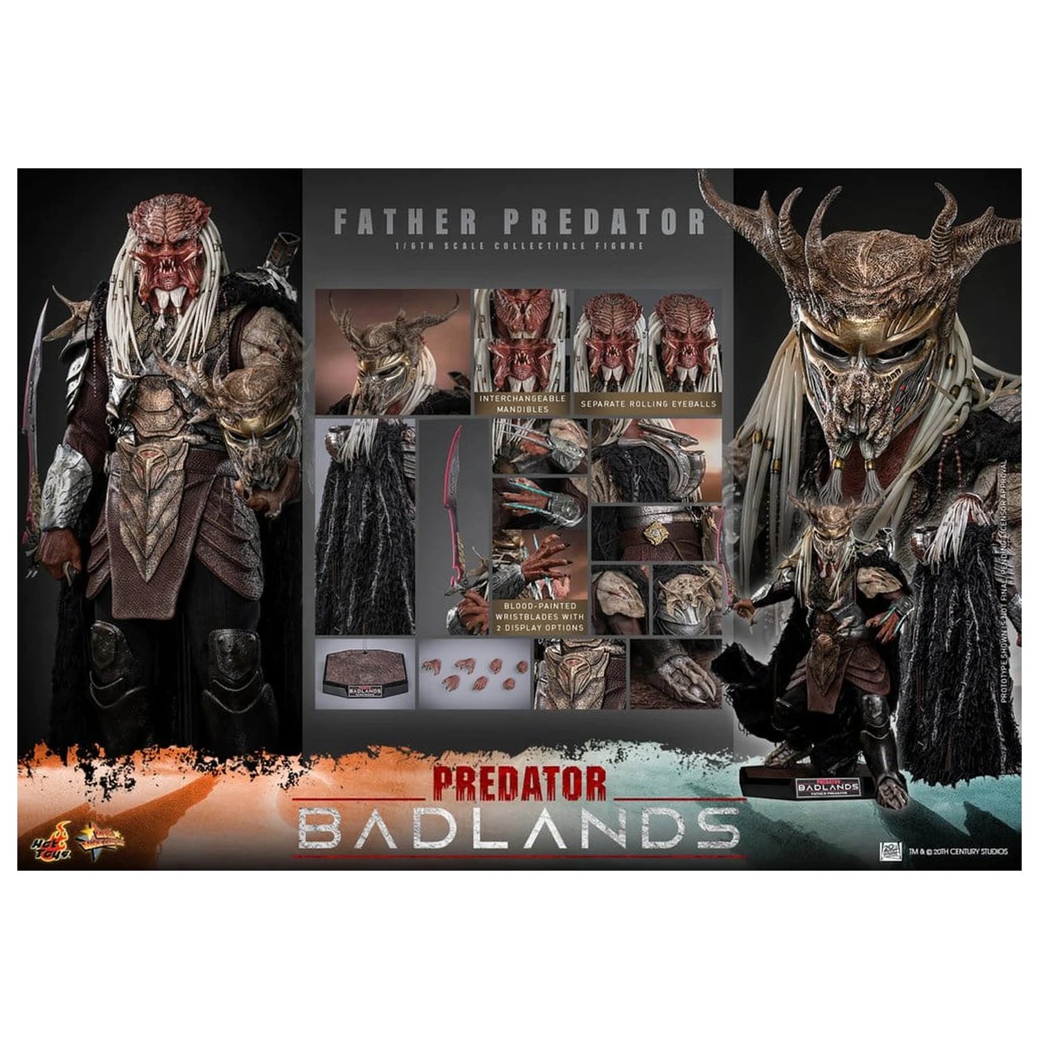 Predator: Badlands Movie Masterpiece akcijska figura 1/6 Njohrr 36 cm fotografija proizvoda