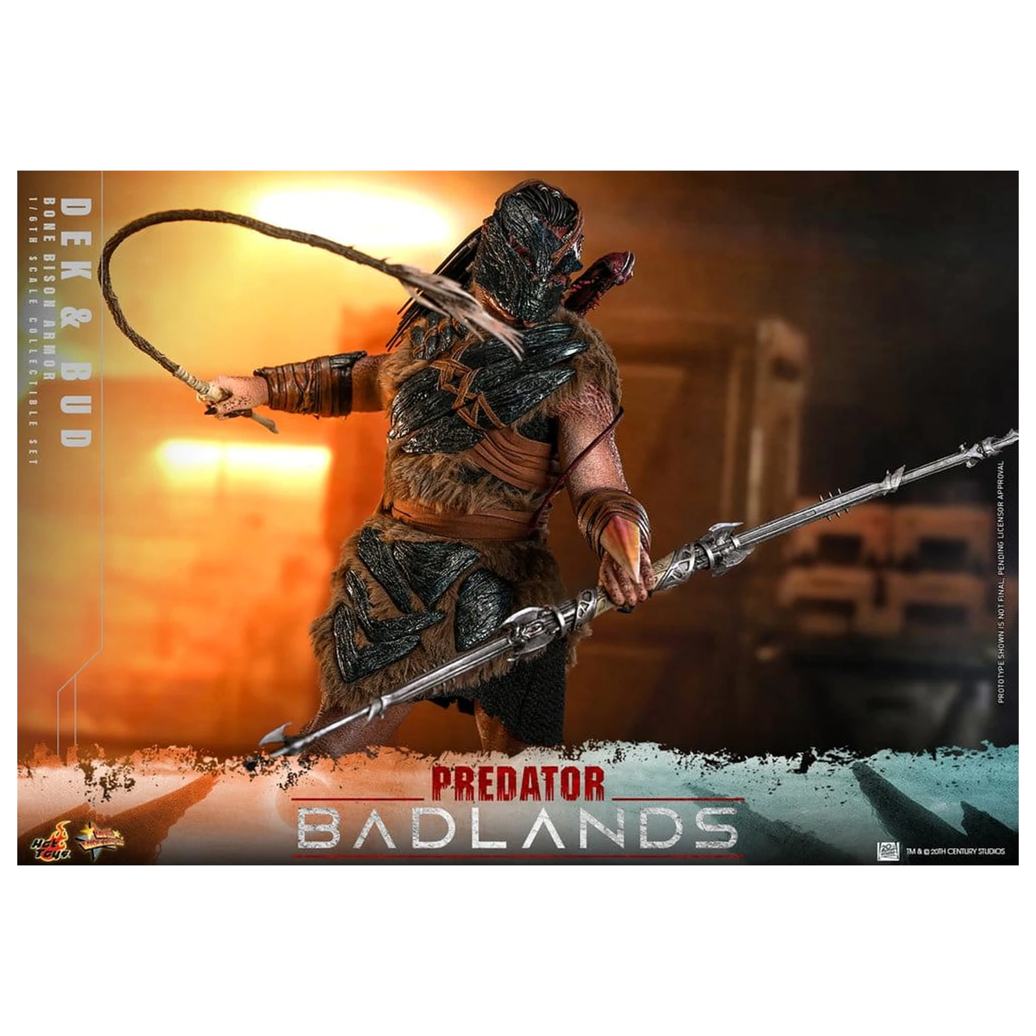 Predator: Badlands Movie Masterpiece akcijske figure 2-pakiranje 1/6 Dek (Bone Bison Armor) i Bud 31 cm fotografija proizvoda