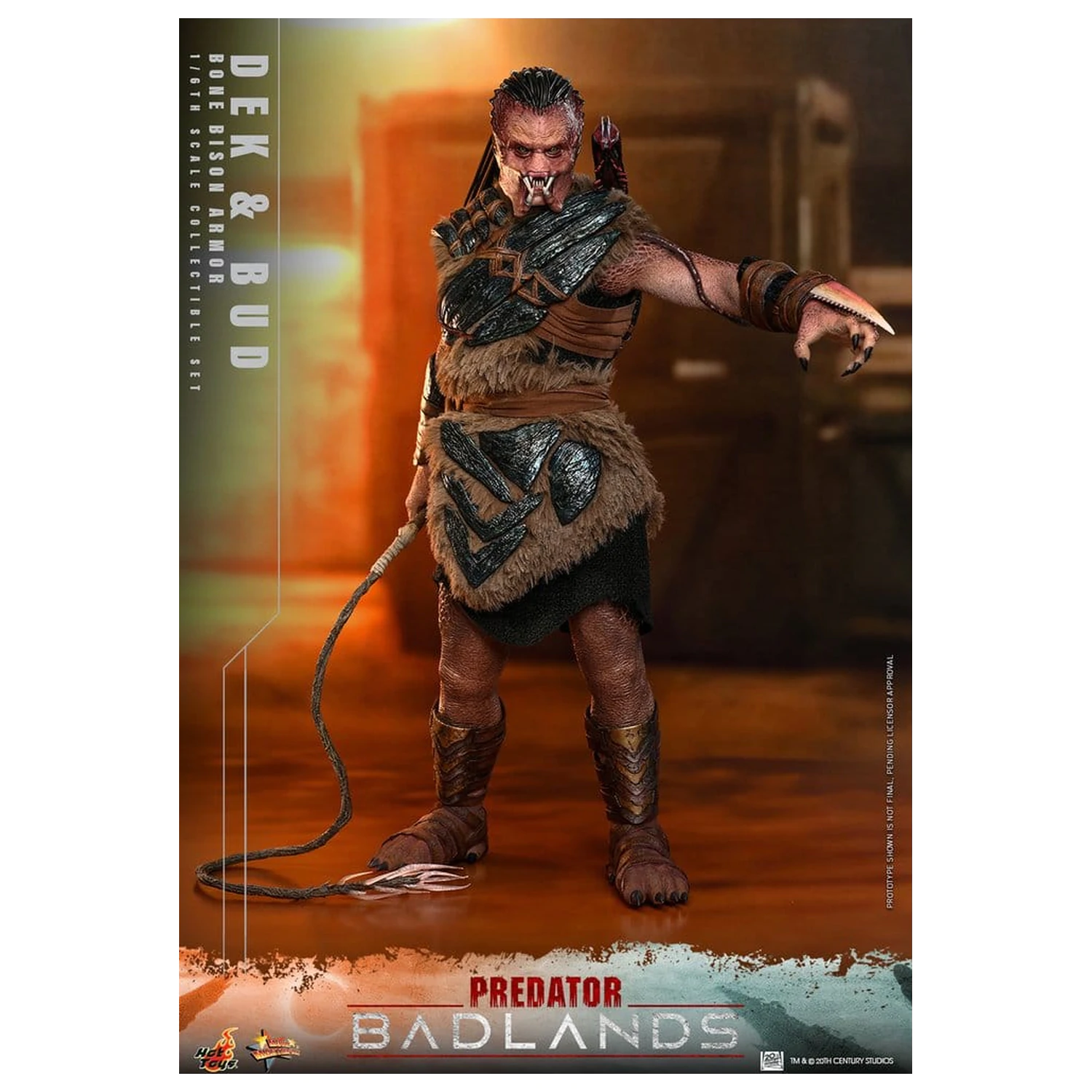 Predator: Badlands Movie Masterpiece akcijske figure 2-pakiranje 1/6 Dek (Bone Bison Armor) i Bud 31 cm fotografija proizvoda