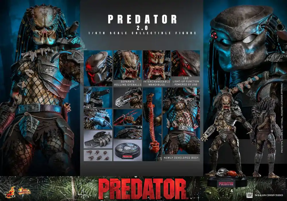 Predator Movie Masterpiece akcijska figura 1/6 Predator (2.0) 34 cm fotografija proizvoda