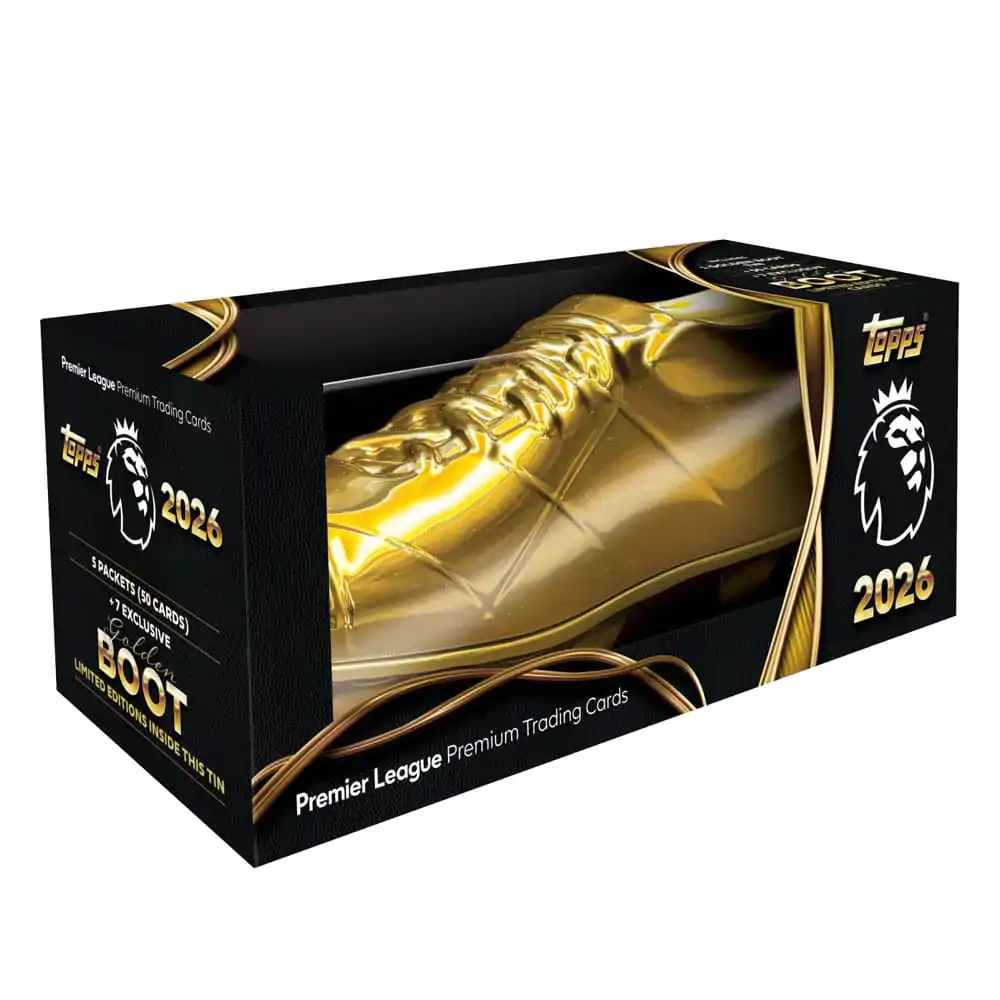 Premier League 2025/26 kolekcionarske kartice Golden Boot limena kutija fotografija proizvoda