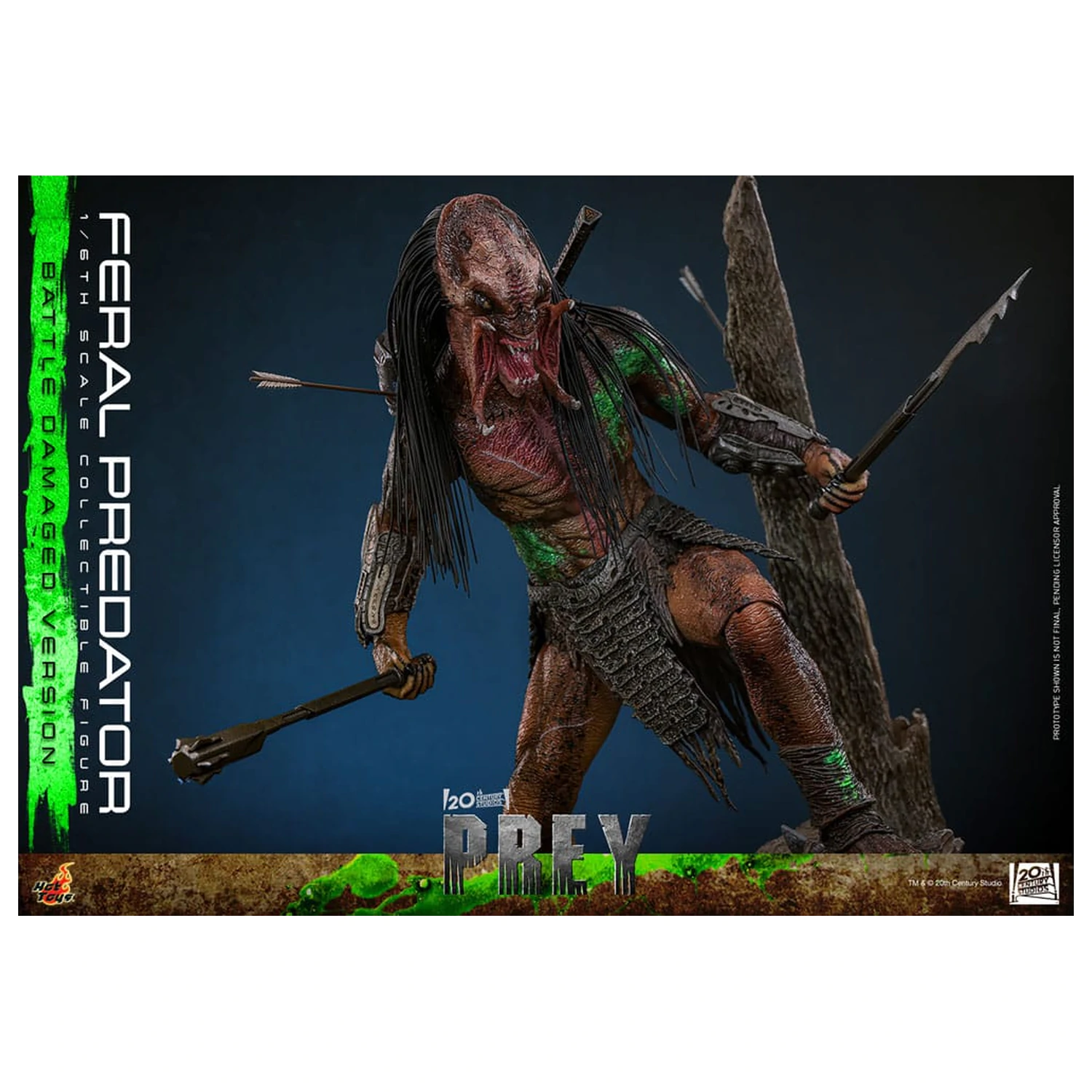 Prey akcijska figura 1/6 Feral Predator (oštećena u borbi verzija) 37 cm fotografija proizvoda