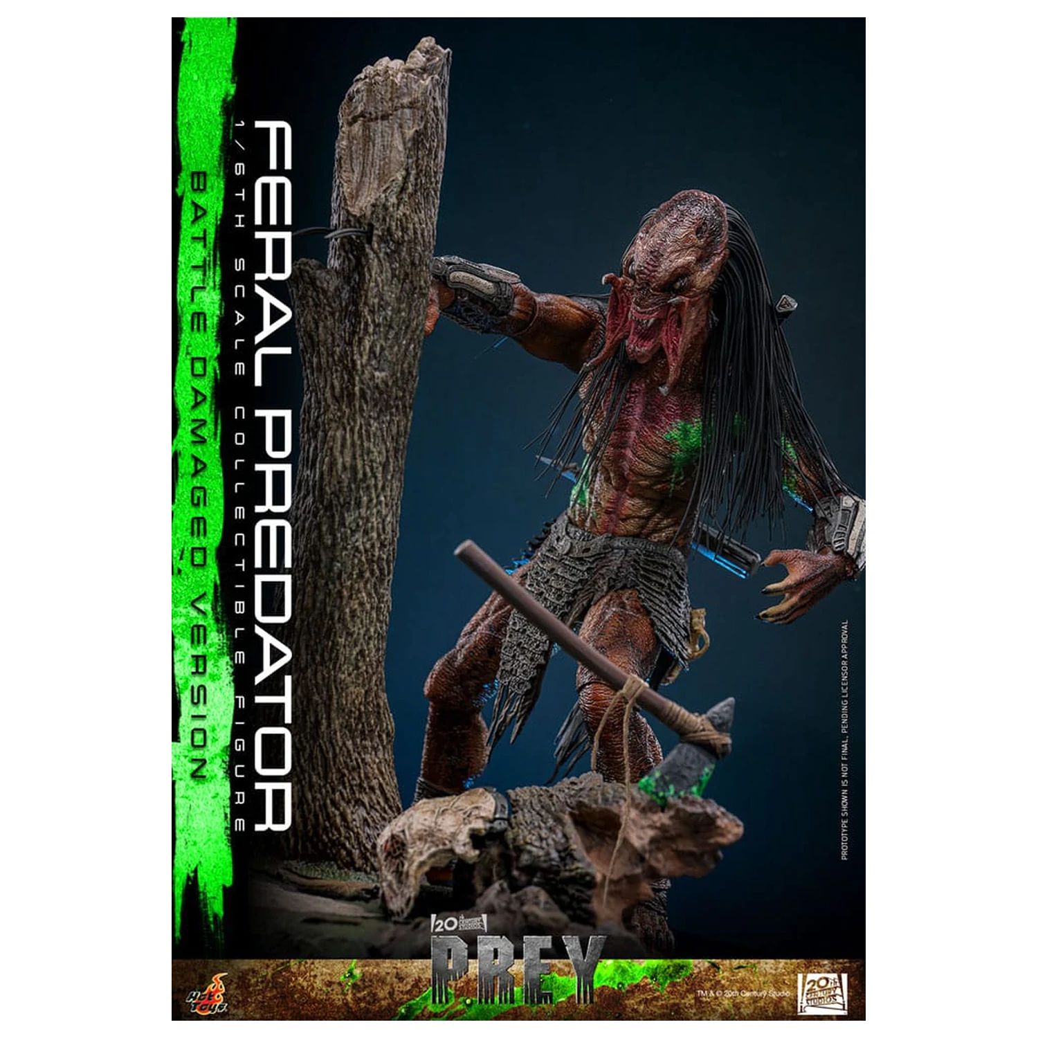 Prey akcijska figura 1/6 Feral Predator (oštećena u borbi verzija) 37 cm fotografija proizvoda