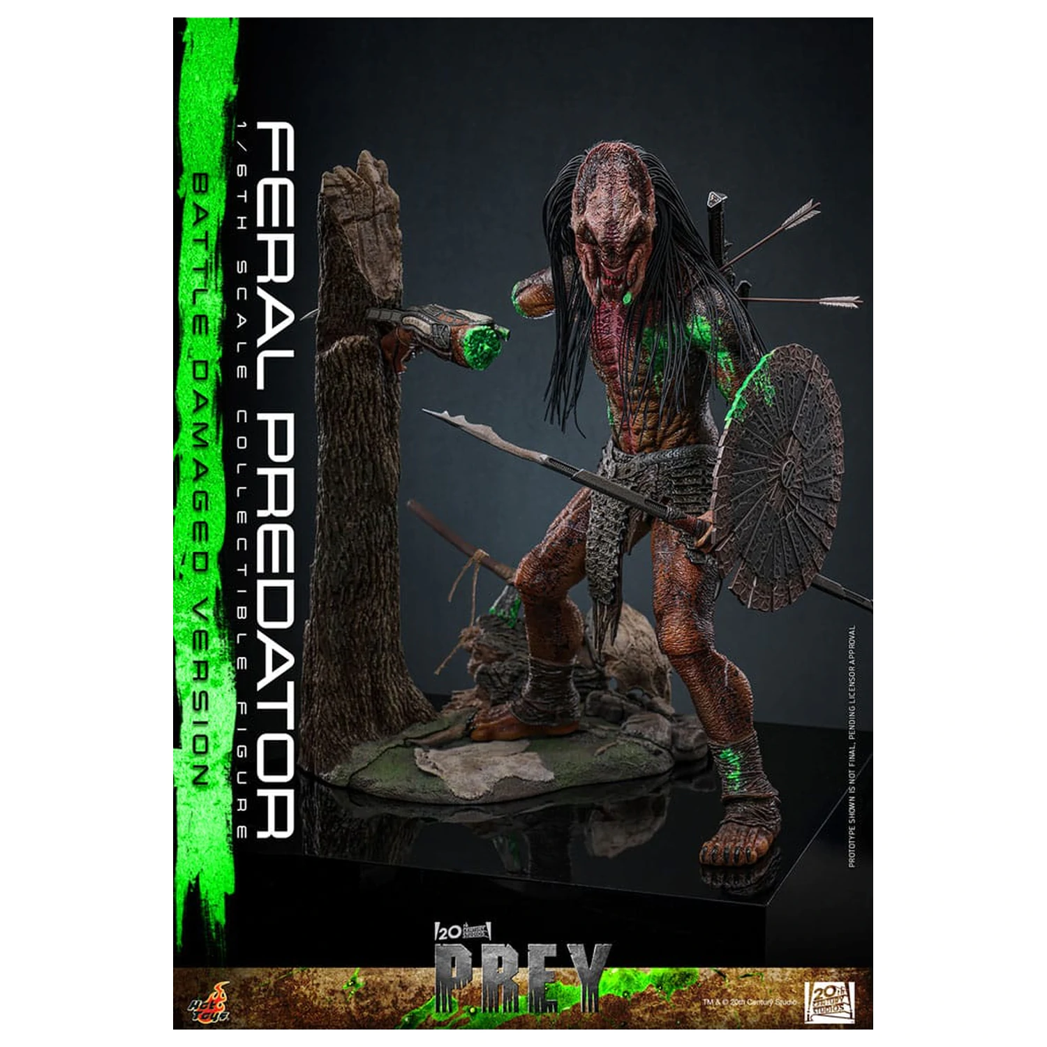 Prey akcijska figura 1/6 Feral Predator (oštećena u borbi verzija) 37 cm fotografija proizvoda