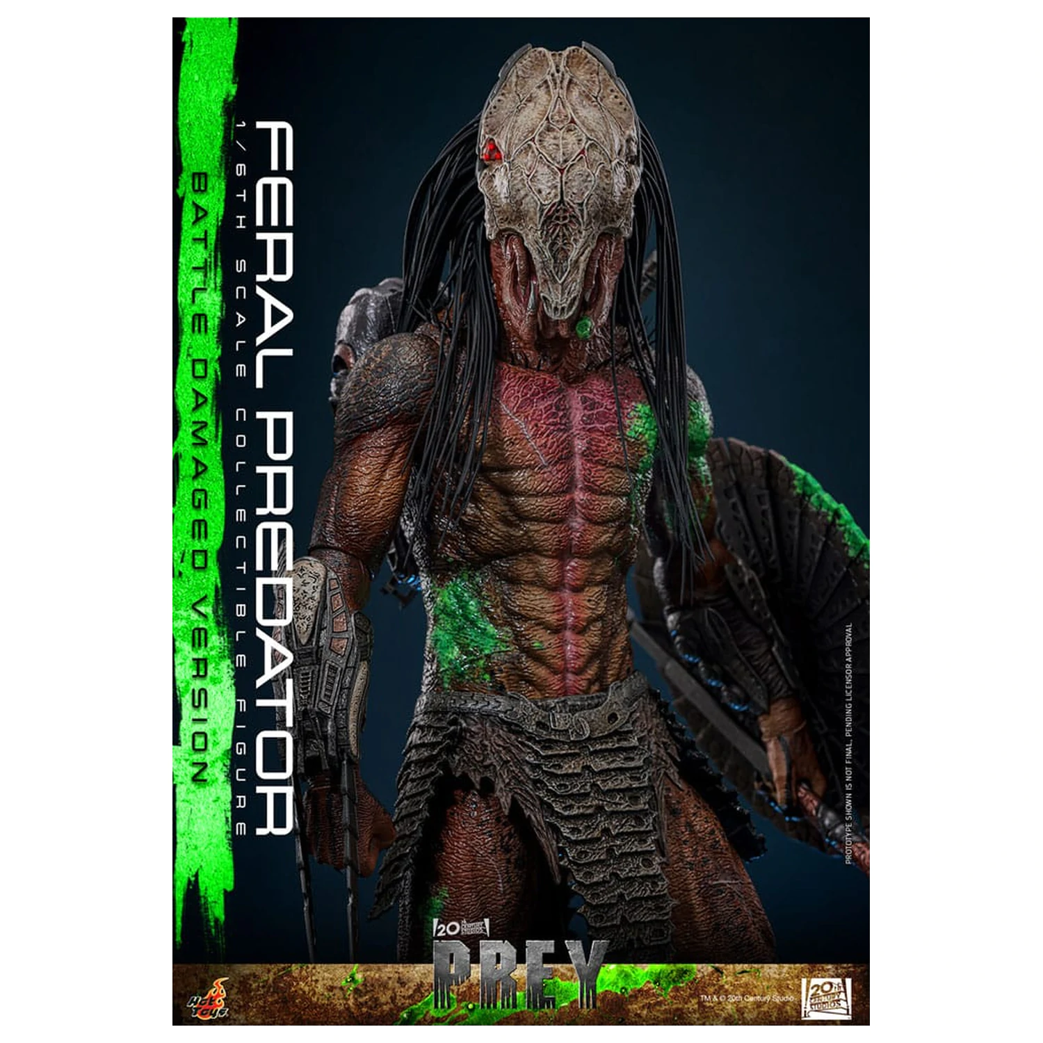 Prey akcijska figura 1/6 Feral Predator (oštećena u borbi verzija) 37 cm fotografija proizvoda
