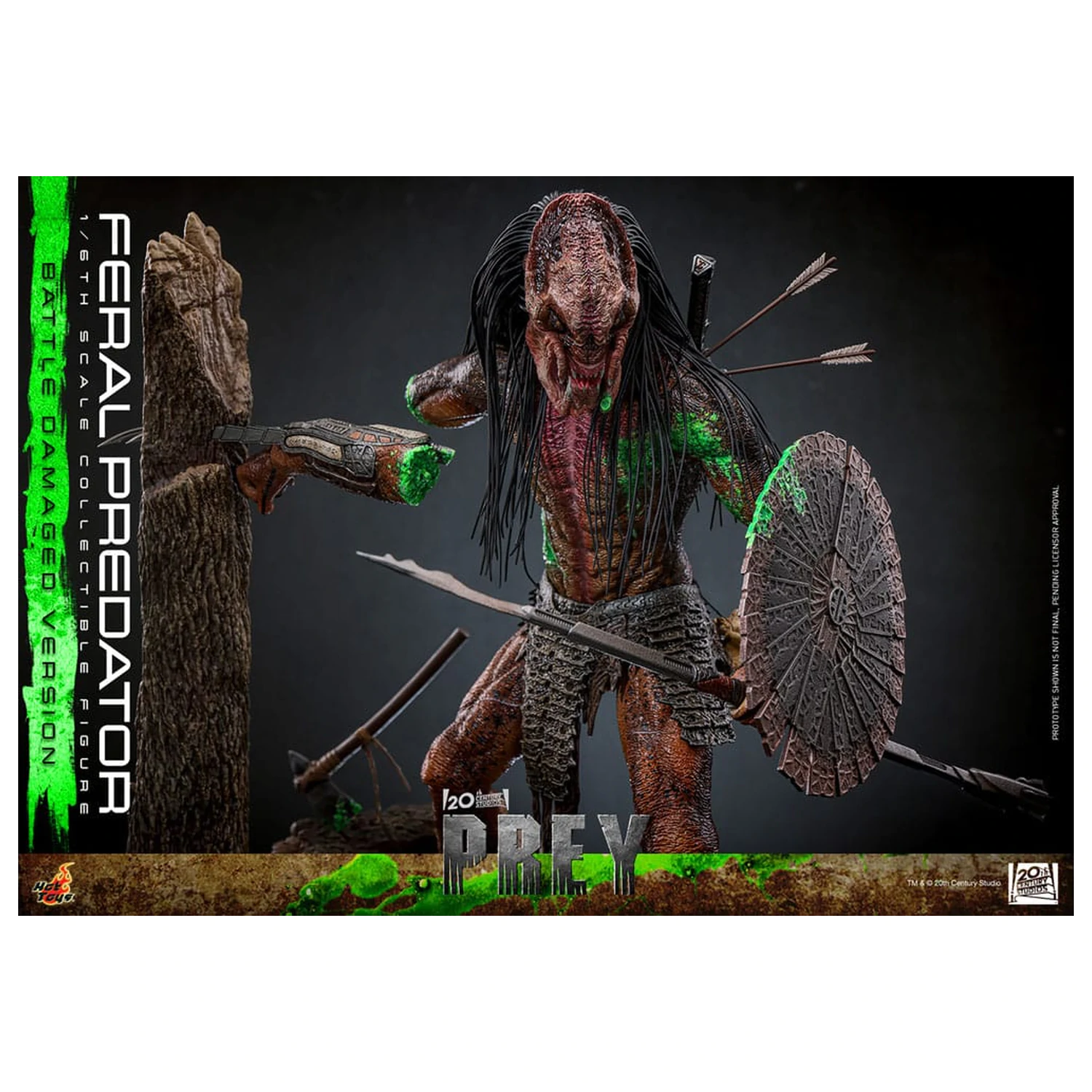 Prey akcijska figura 1/6 Feral Predator (oštećena u borbi verzija) 37 cm fotografija proizvoda