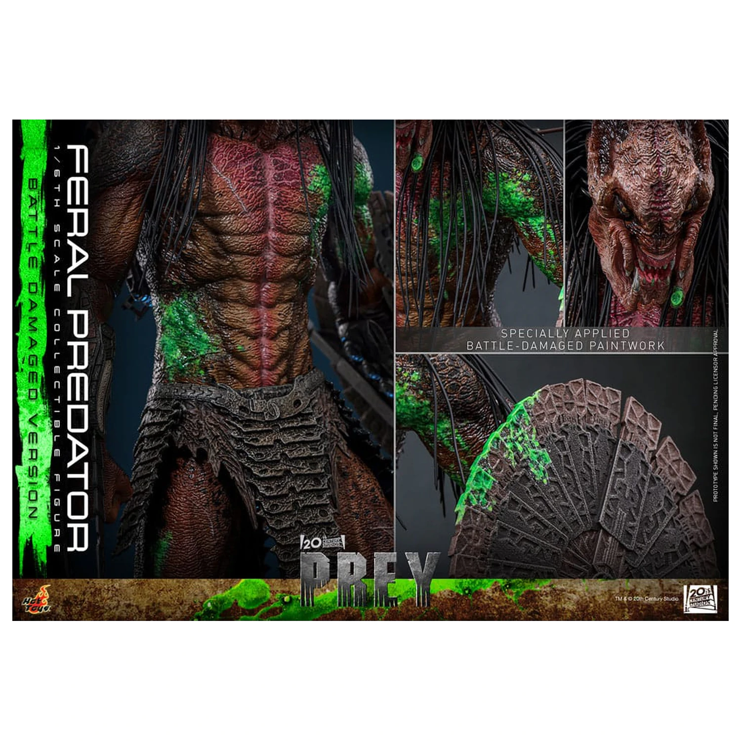 Prey akcijska figura 1/6 Feral Predator (oštećena u borbi verzija) 37 cm fotografija proizvoda