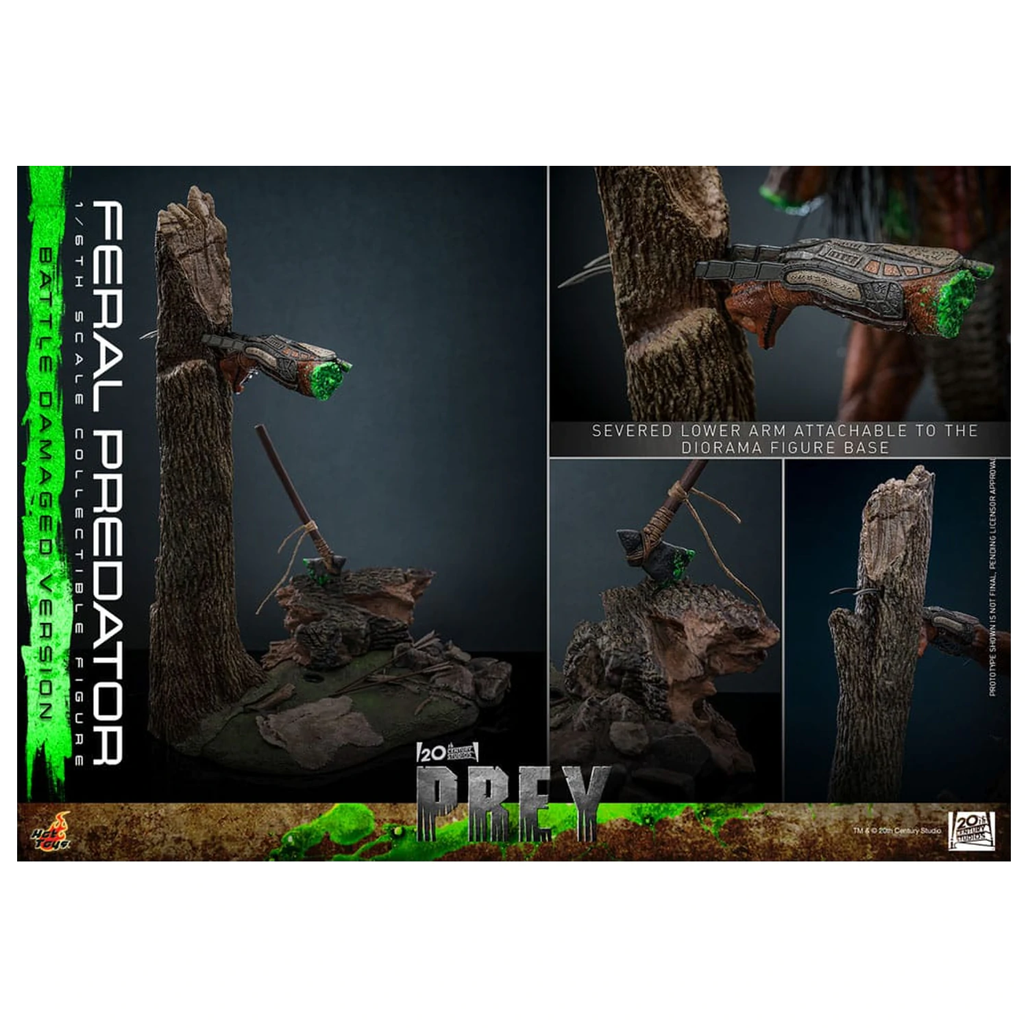 Prey akcijska figura 1/6 Feral Predator (oštećena u borbi verzija) 37 cm fotografija proizvoda
