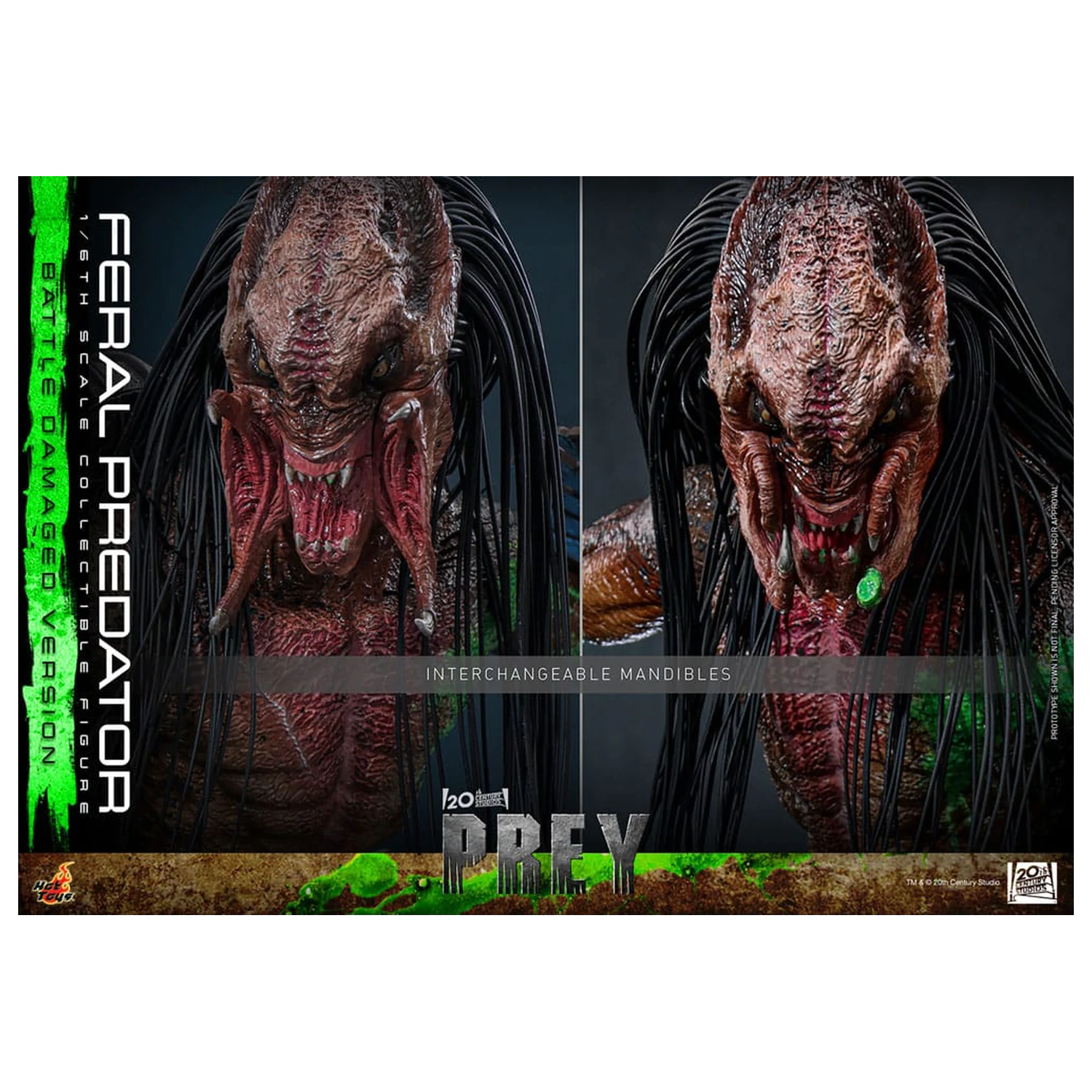 Prey akcijska figura 1/6 Feral Predator (oštećena u borbi verzija) 37 cm fotografija proizvoda