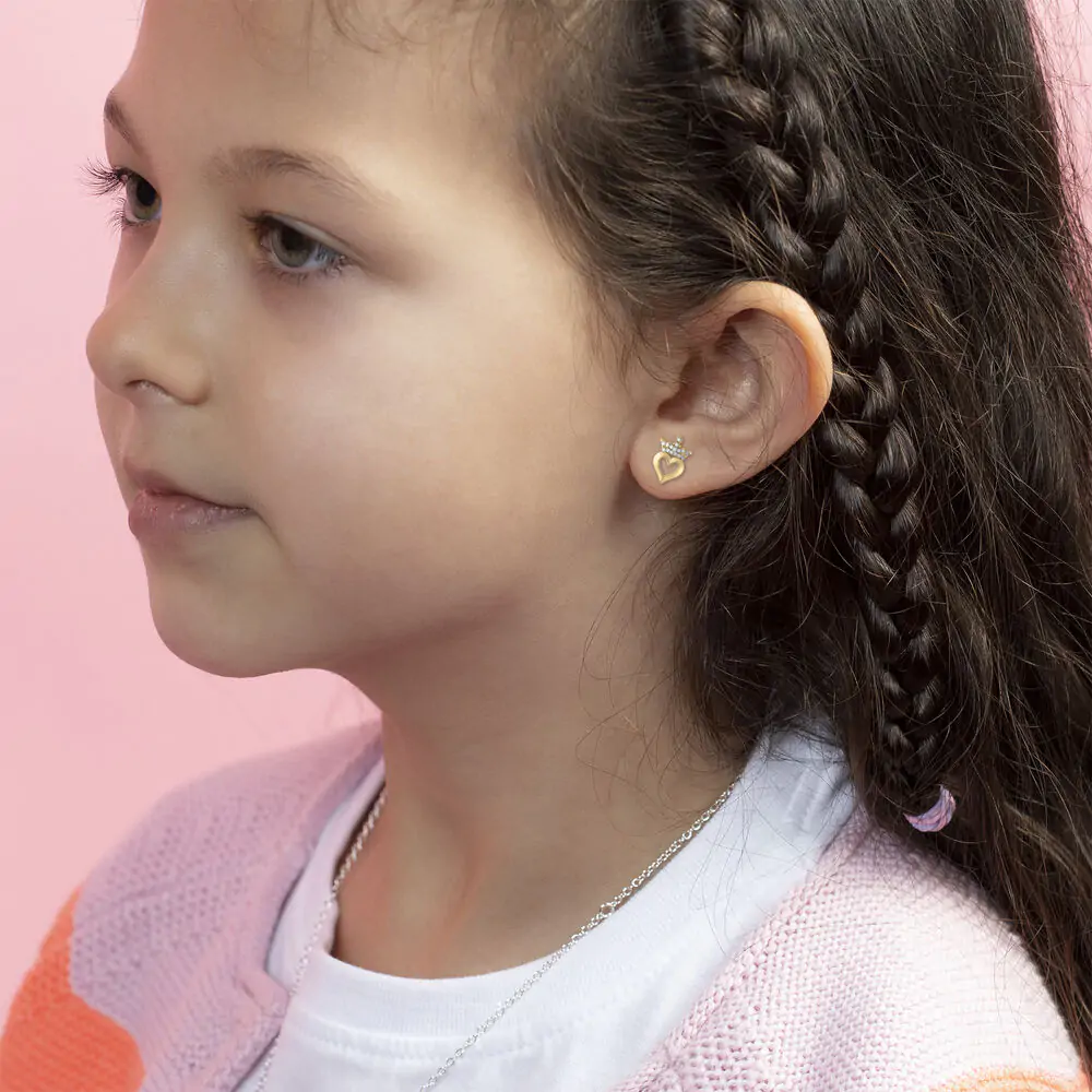 Princezine naušnice i tanjurić za nakit fotografija proizvoda