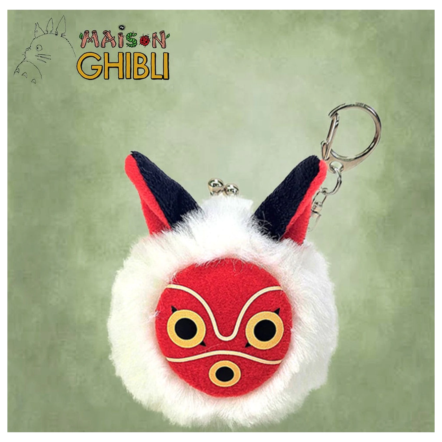 Princess Mononoke Funwari Mini plišani novčanik San´s Mask fotografija proizvoda