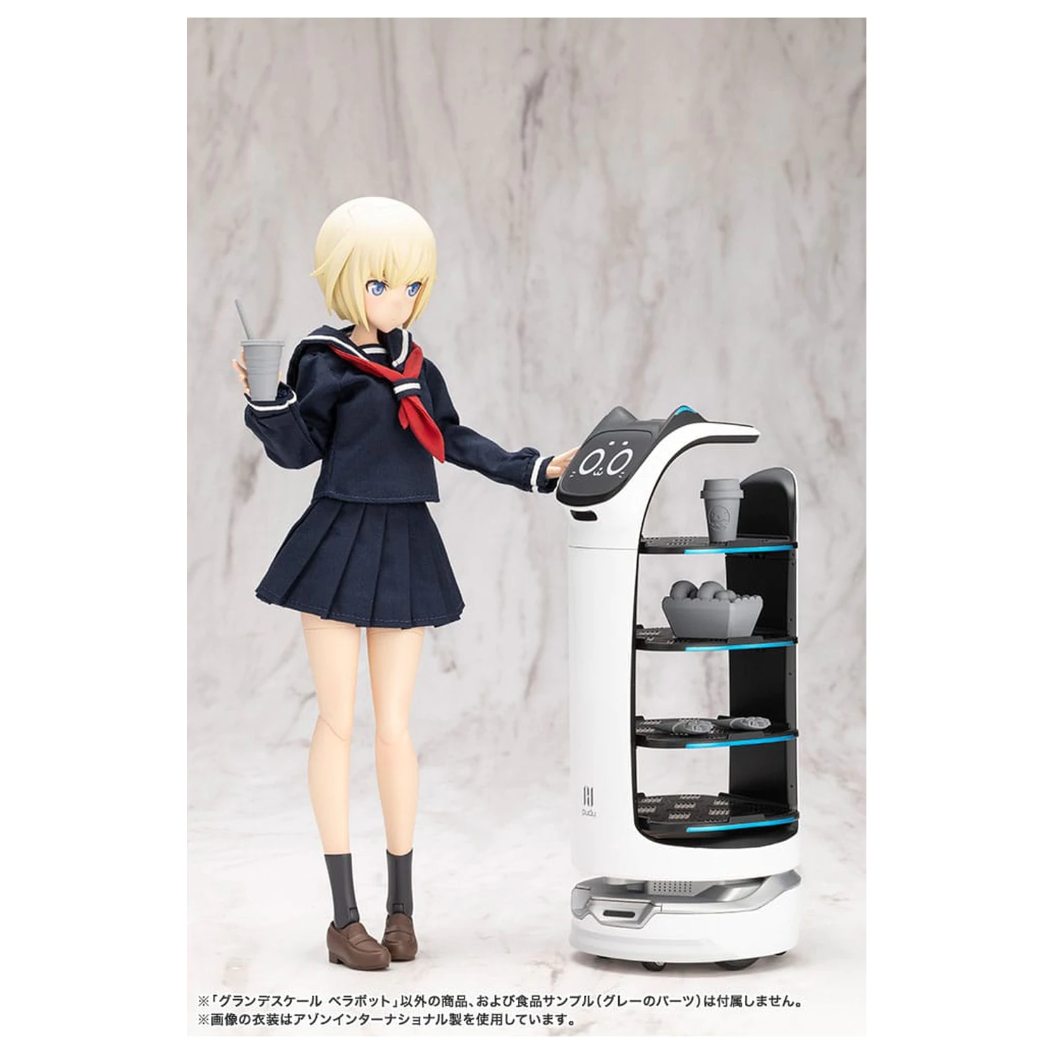 Pudu Robotics Grande Scale Plastični Model Kit BellaBot 19 cm fotografija proizvoda