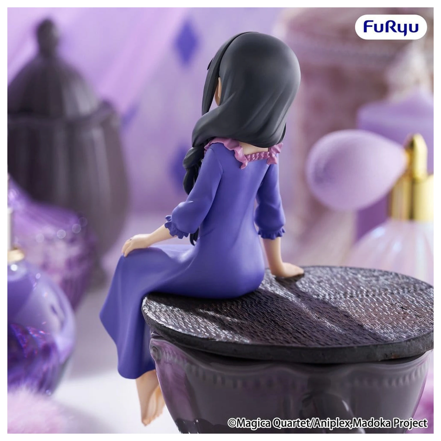 Puella Magi Madoka Magica PVC figura čep za zdjelicu za rezance -Homura Akemi- 15 cm fotografija proizvoda