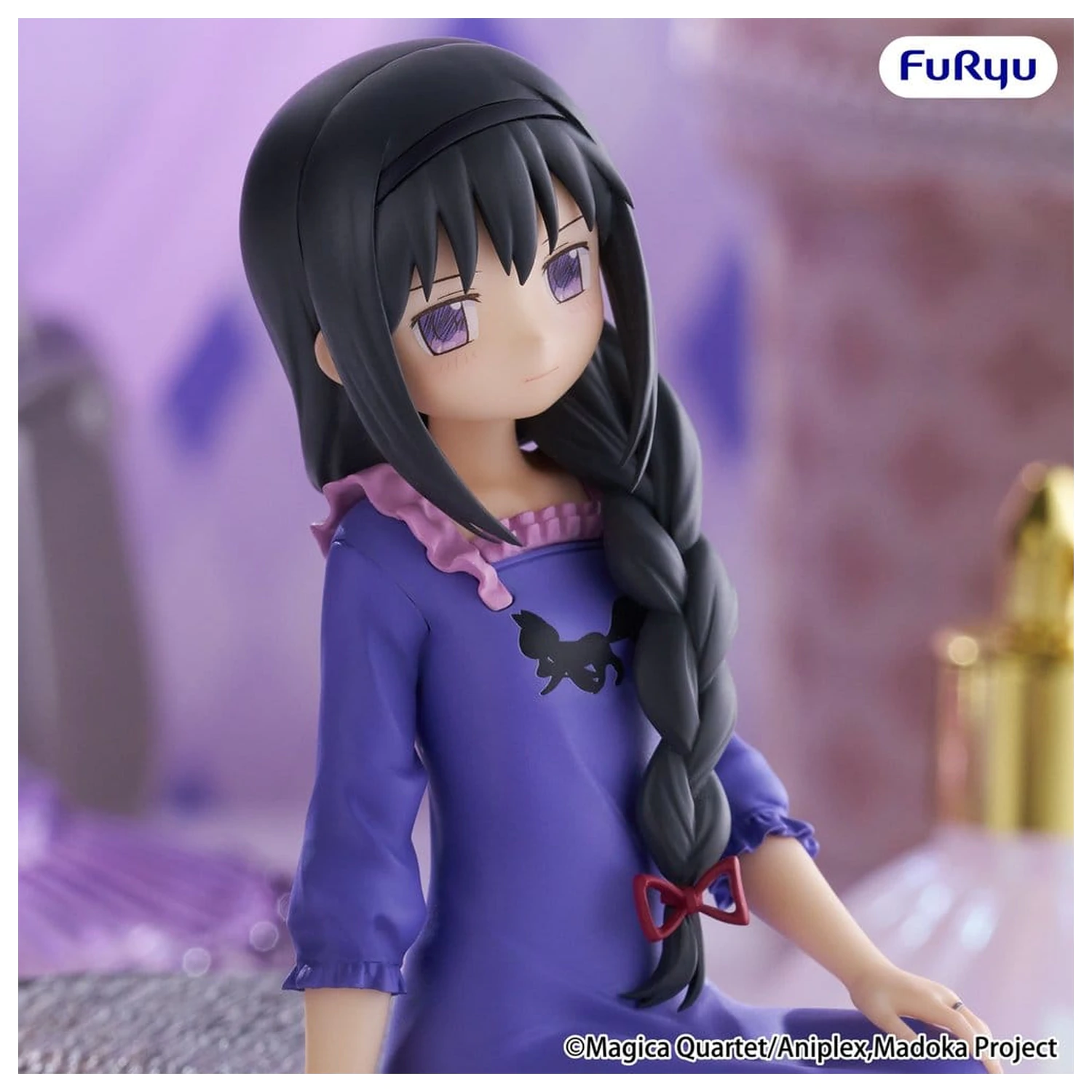 Puella Magi Madoka Magica PVC figura čep za zdjelicu za rezance -Homura Akemi- 15 cm fotografija proizvoda
