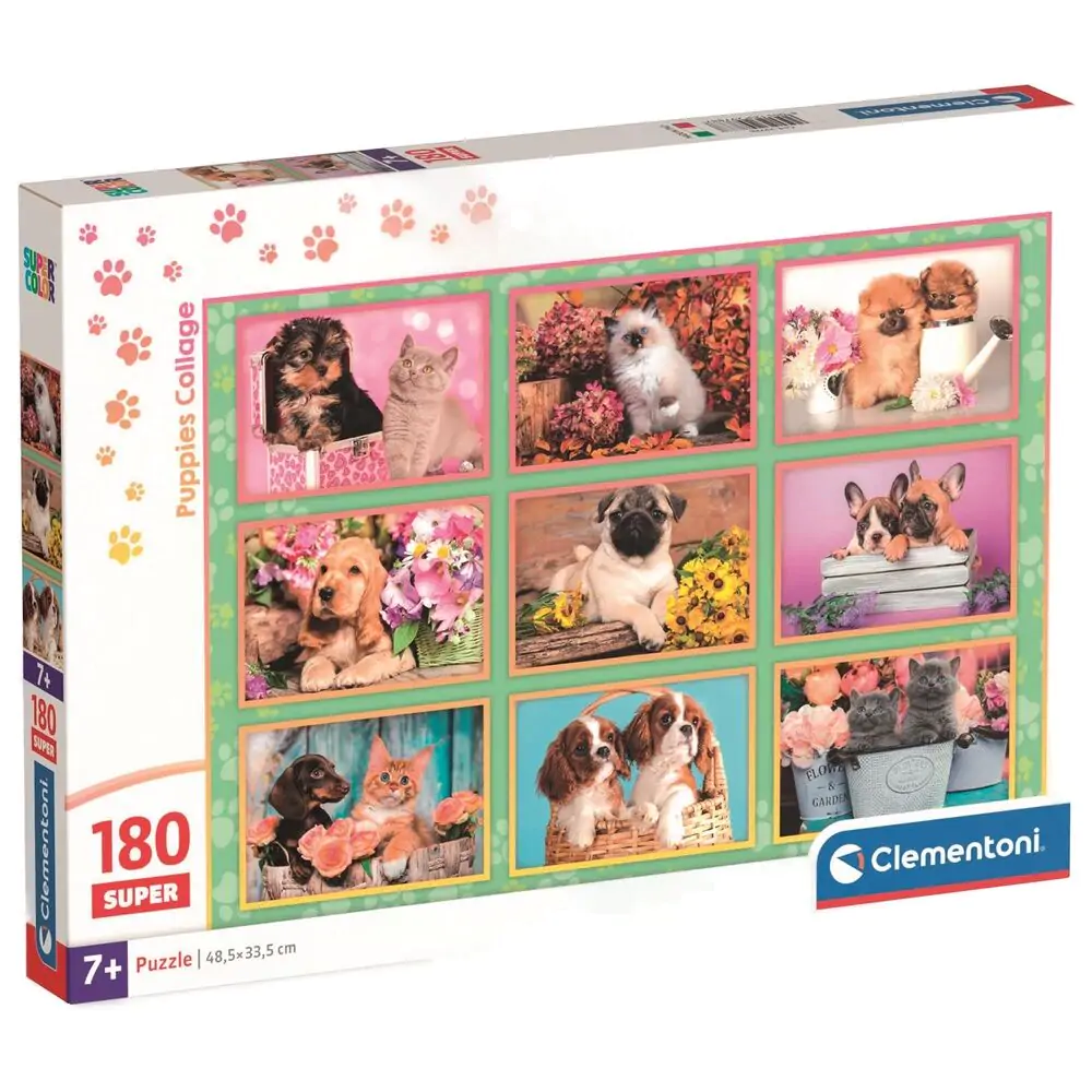 Puppies Collage super puzzle 180 komada fotografija proizvoda