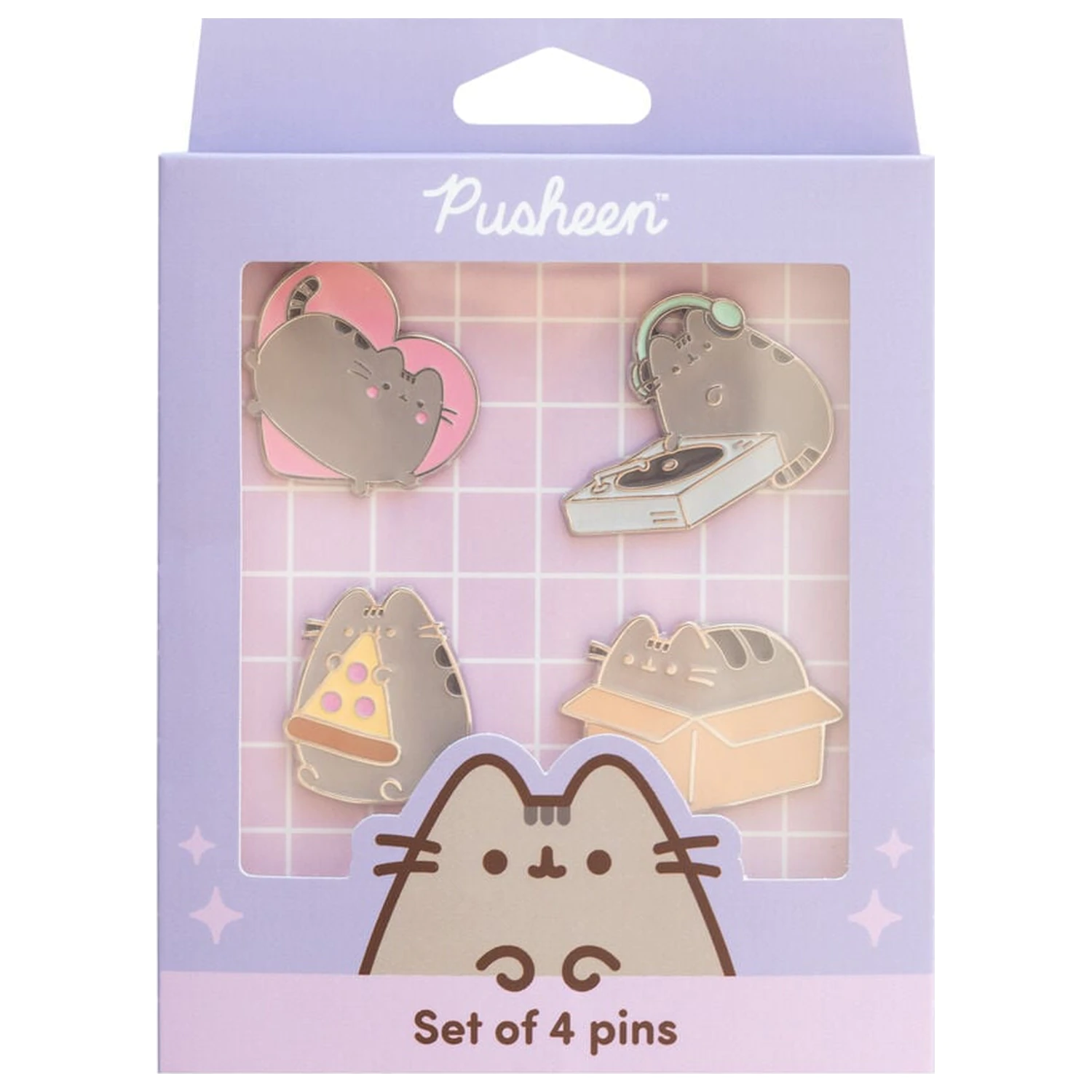 Pusheen set od 4 bedža fotografija proizvoda