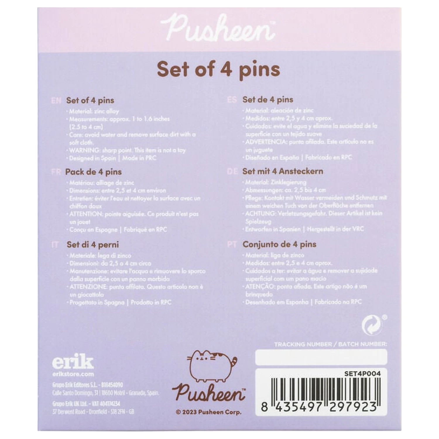 Pusheen set od 4 bedža fotografija proizvoda