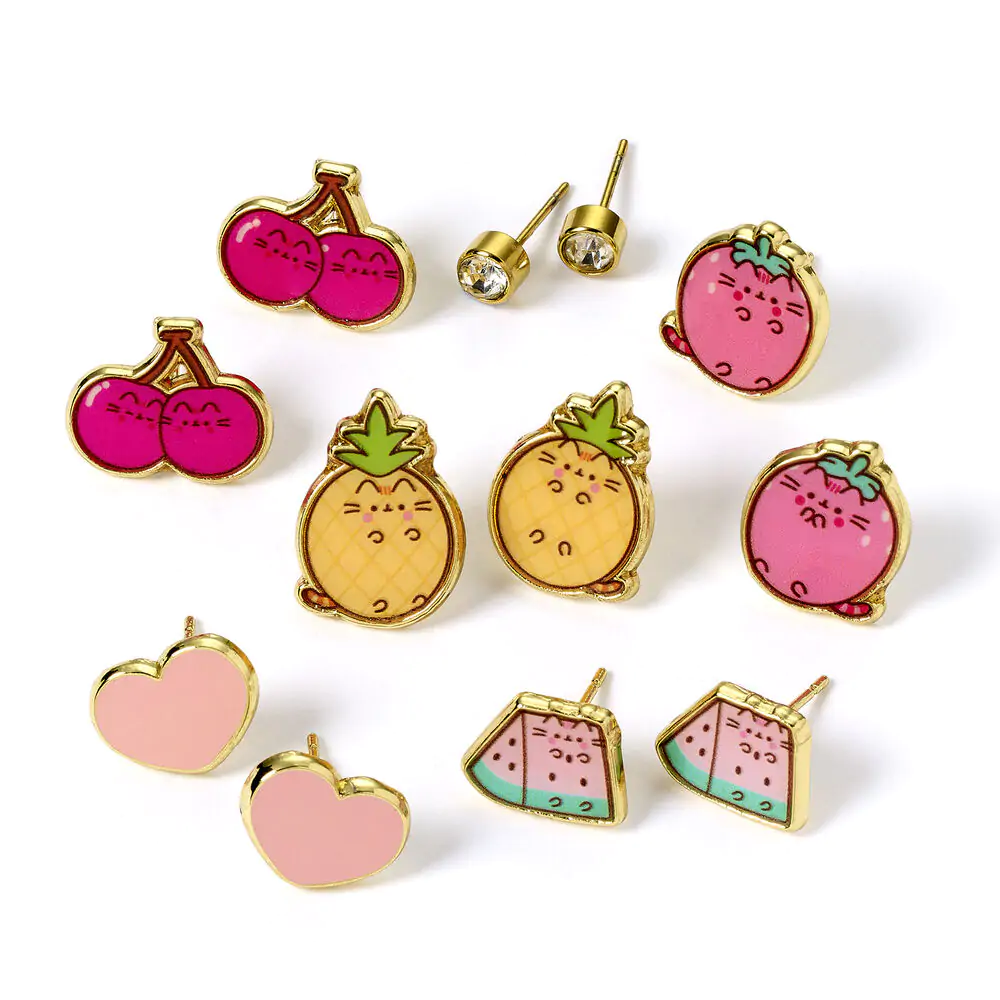 Pusheen Set 6 pari naušnica fotografija proizvoda