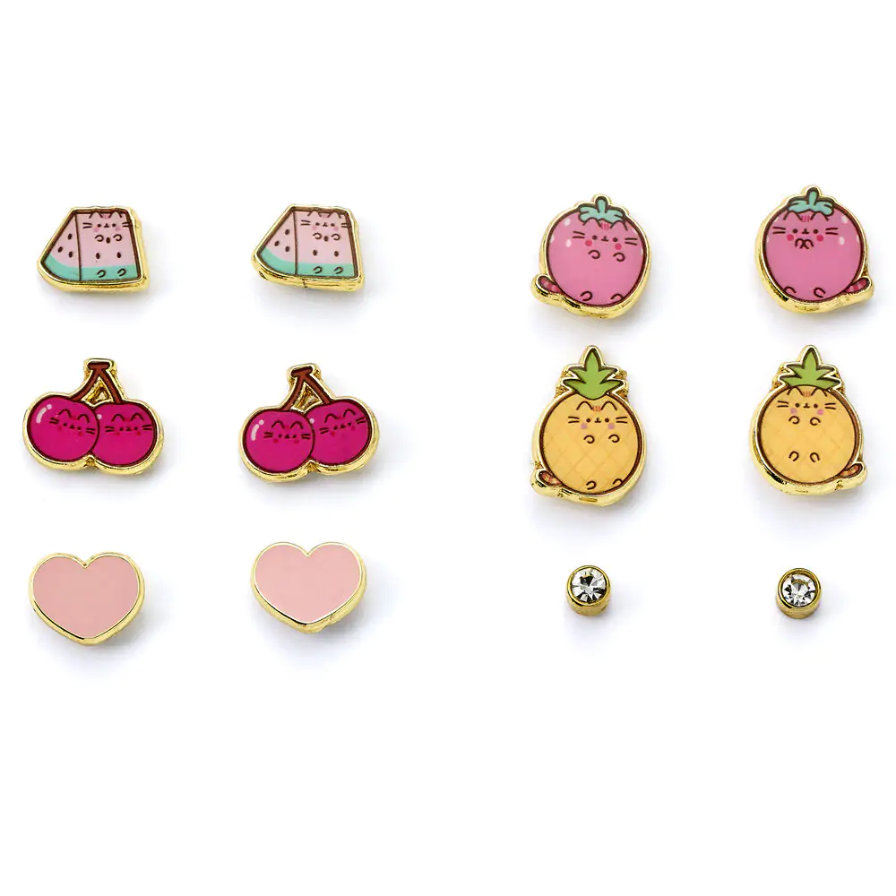 Pusheen Set 6 pari naušnica fotografija proizvoda