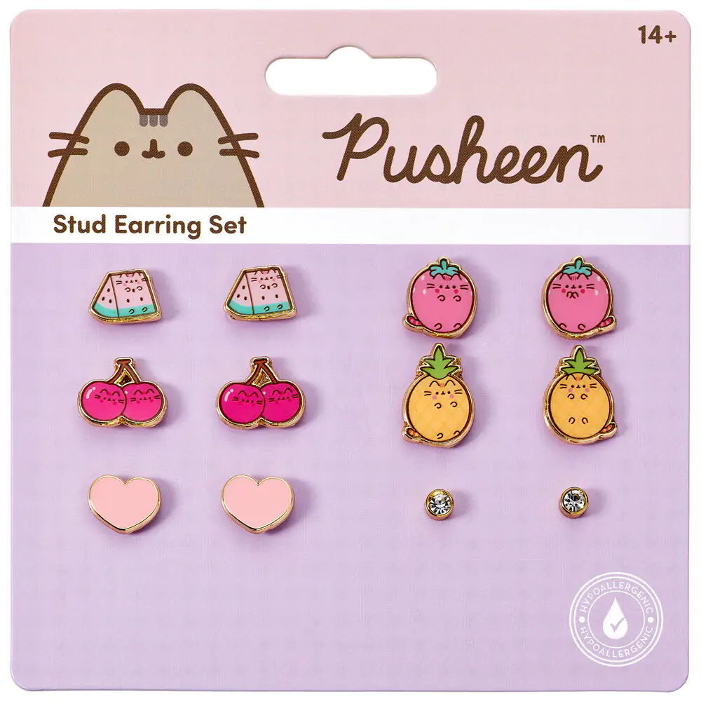 Pusheen Set 6 pari naušnica fotografija proizvoda
