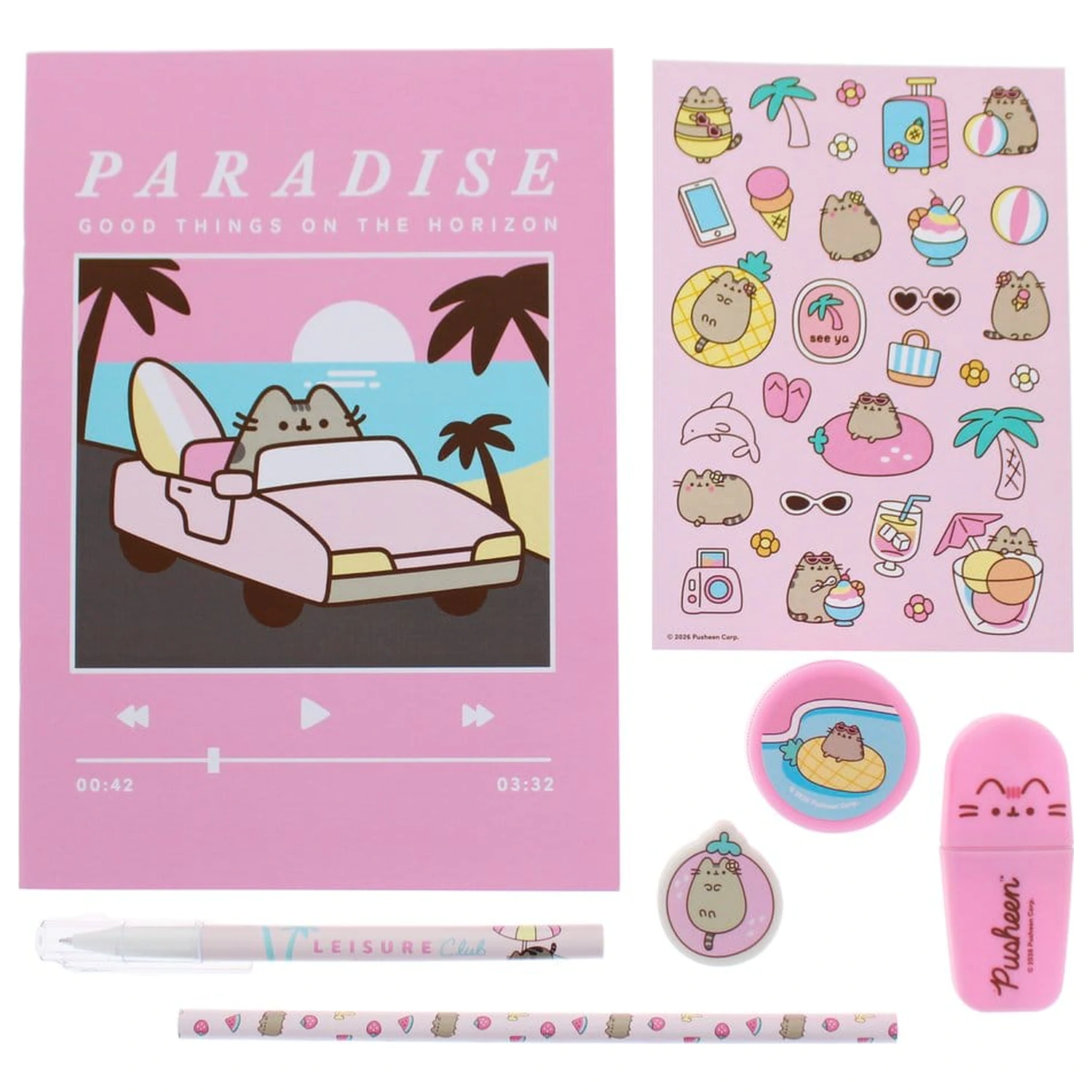 Pusheen set pribora za pisanje od 7 dijelova fotografija proizvoda
