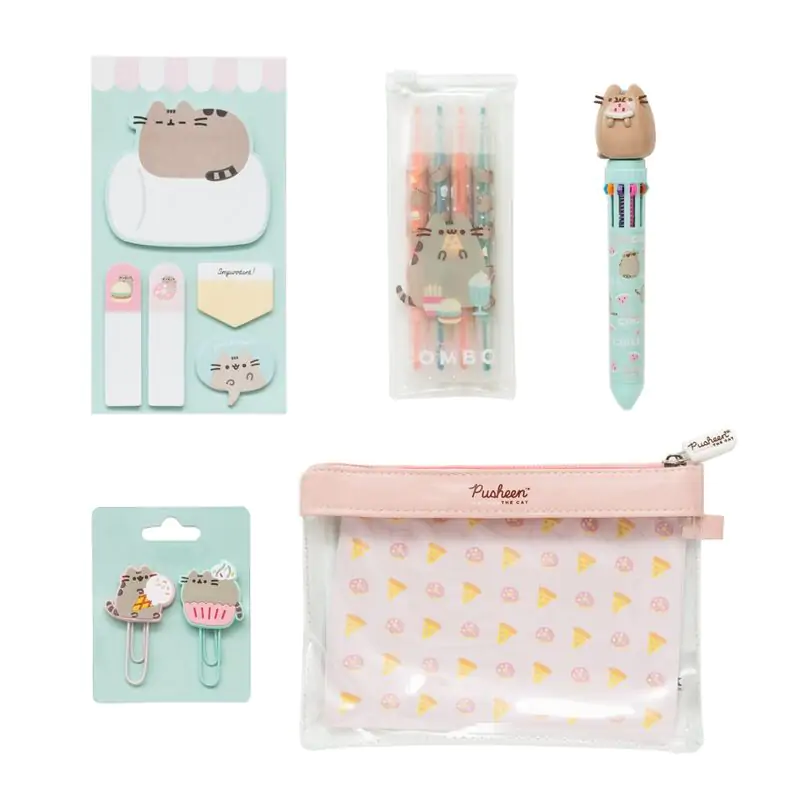 Pusheen Foodie Collection set uredskog materijala fotografija proizvoda