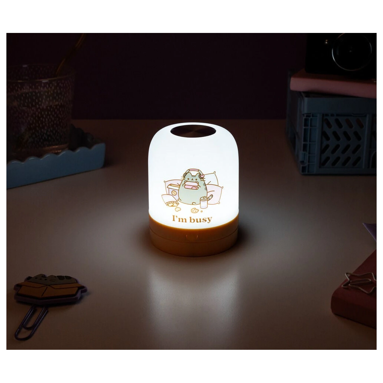 Pusheen ambijentalna lampa fotografija proizvoda