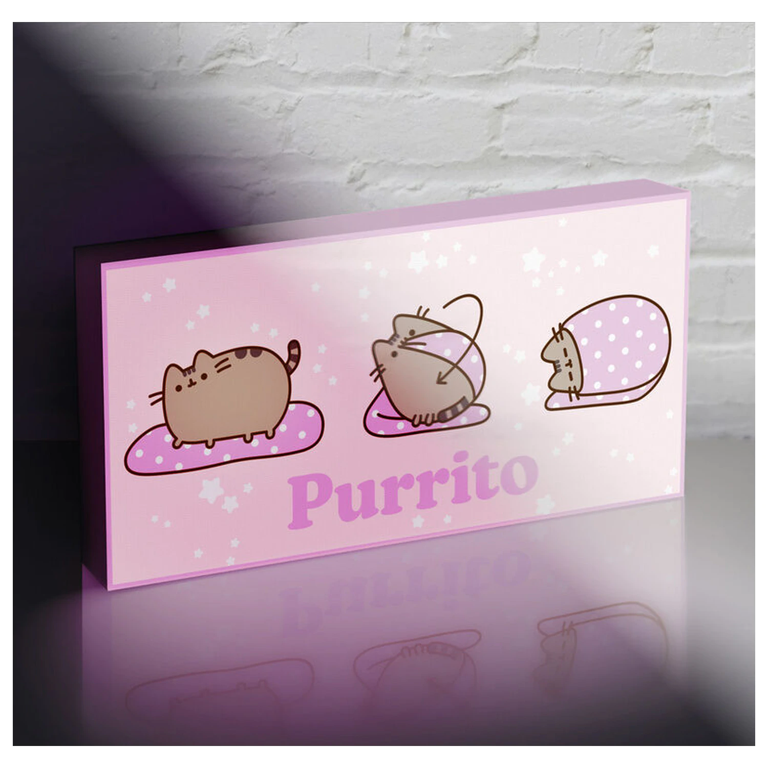 Pusheen svijetleće platno fotografija proizvoda