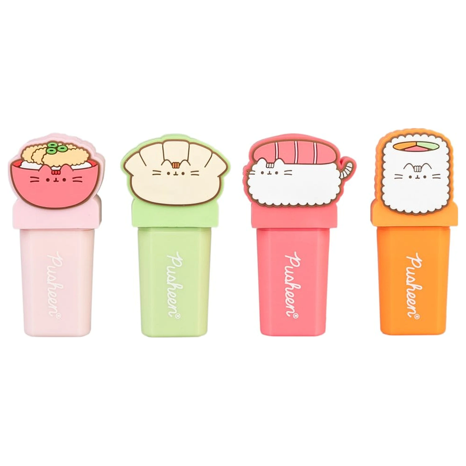 Pusheen Sushi Roll set od 4 markera s topperom fotografija proizvoda