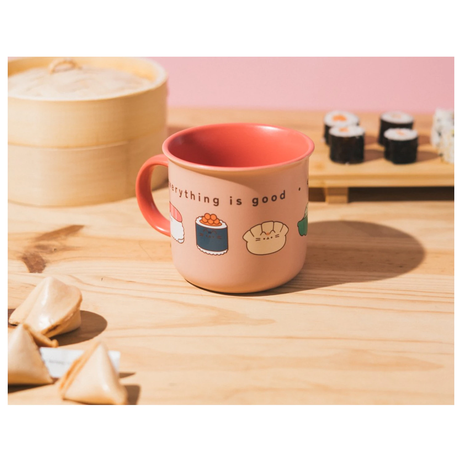 Pusheen Sushi Roll premium šalica fotografija proizvoda