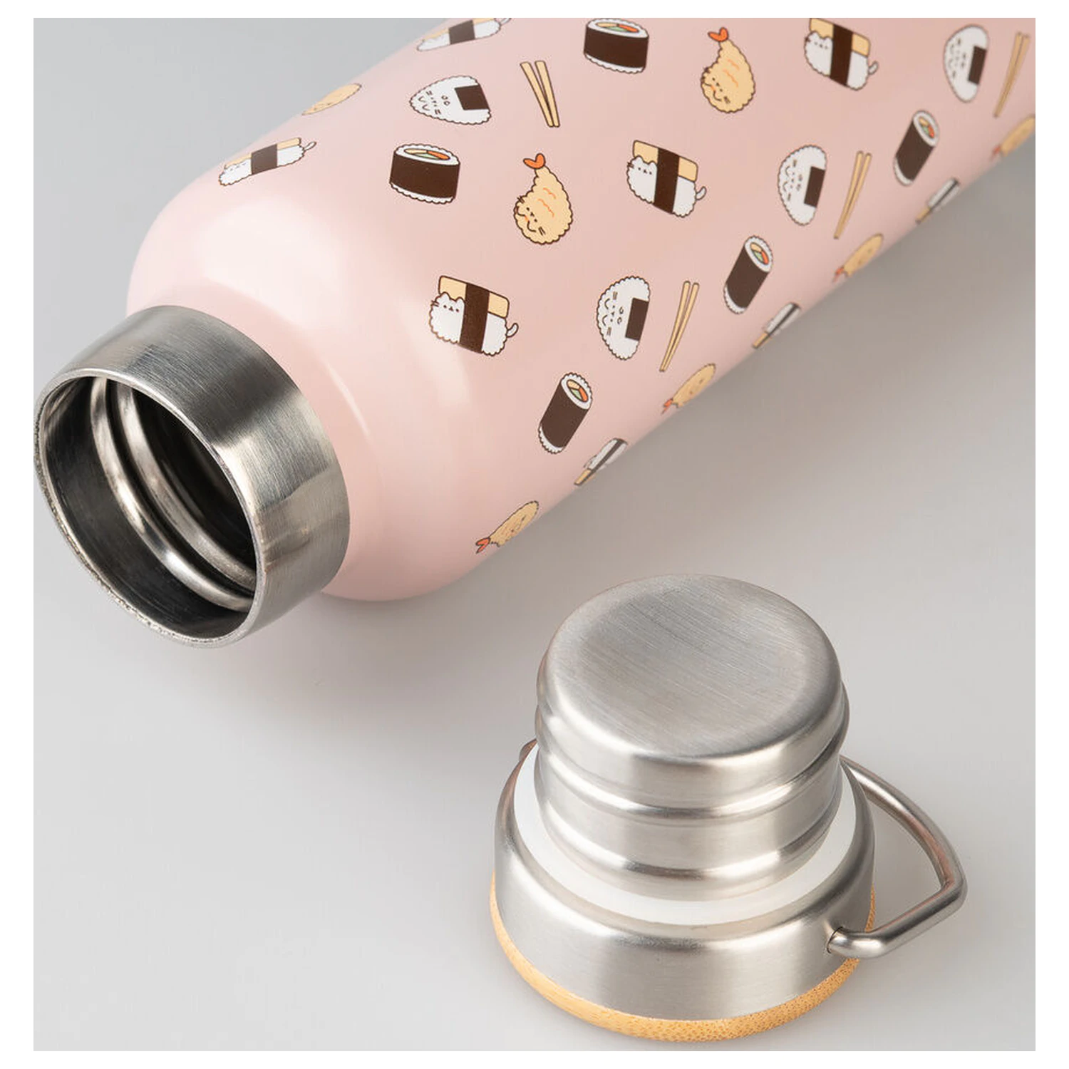 Pusheen Sushi Roll metalna boca fotografija proizvoda