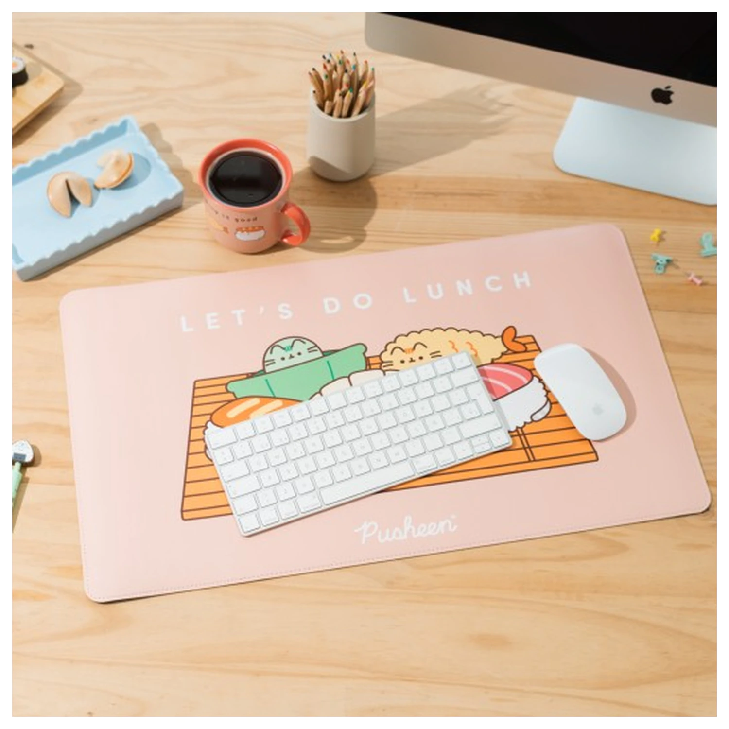 Pusheen Sushi Roll podloga za stol za igranje fotografija proizvoda