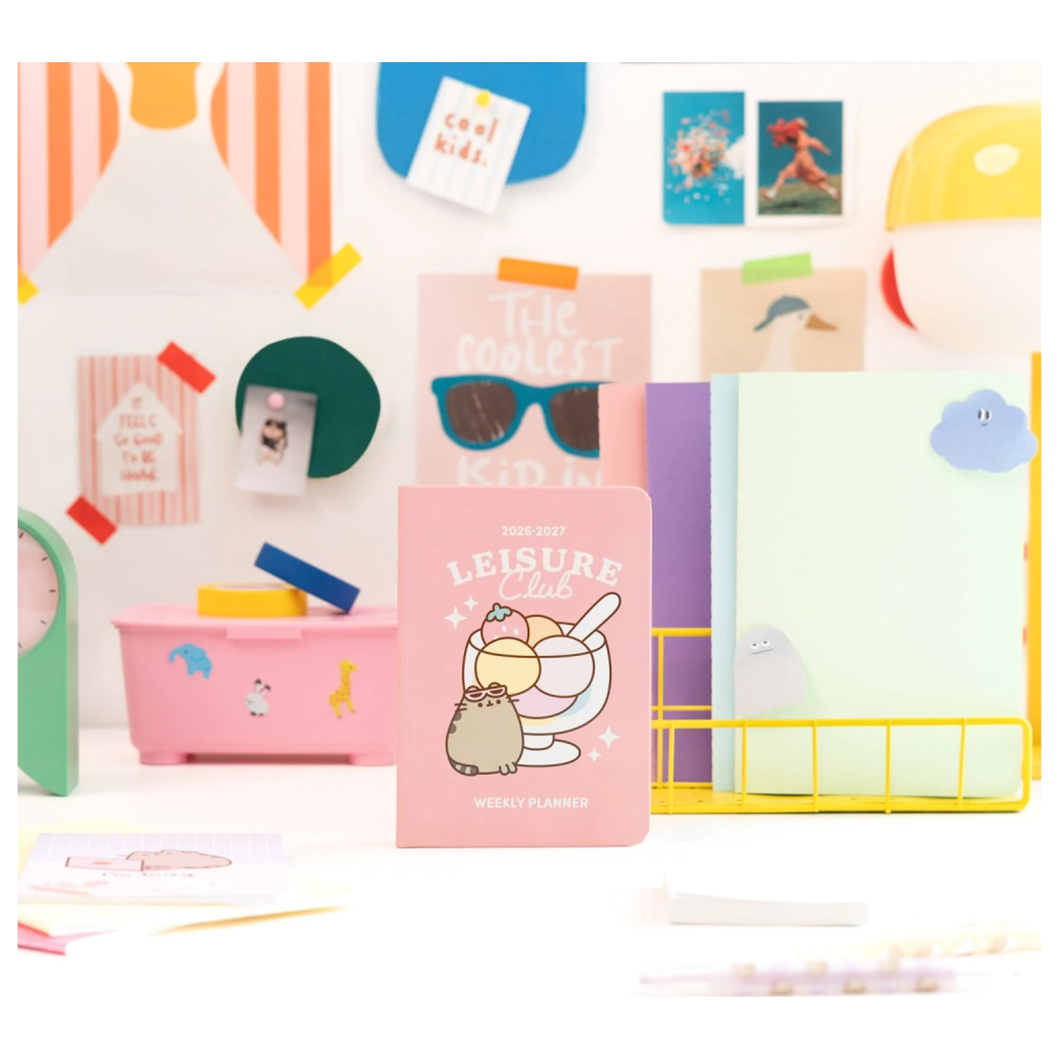 Pusheen Academic Planner Tropical Vacation 2026./27. A6 *Engleska verzija* fotografija proizvoda