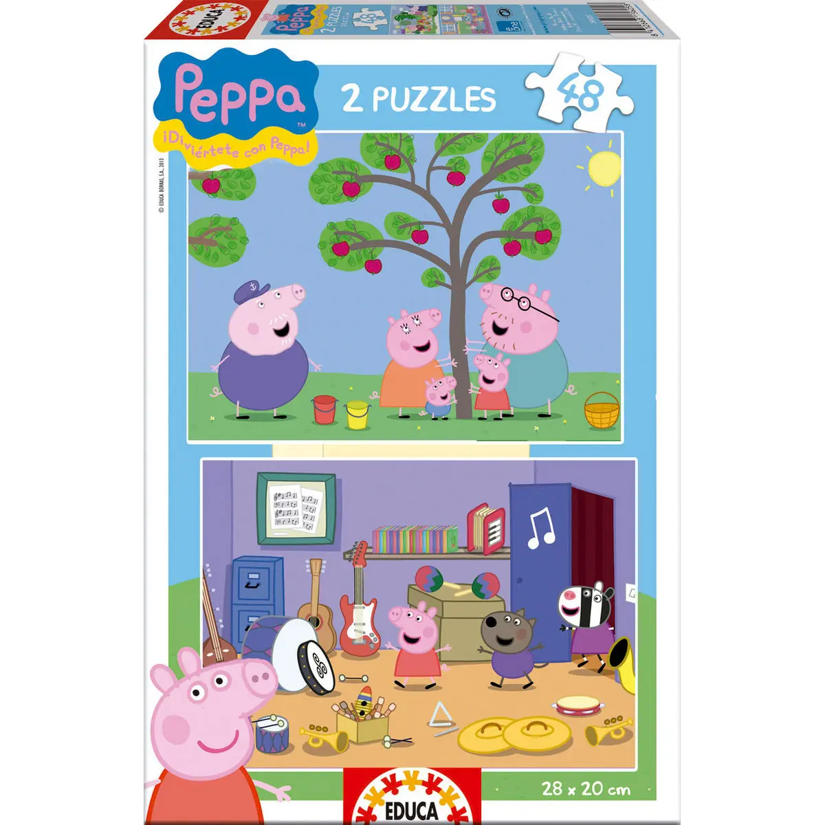 Peppa Pig puzzle 2x48 kom fotografija proizvoda