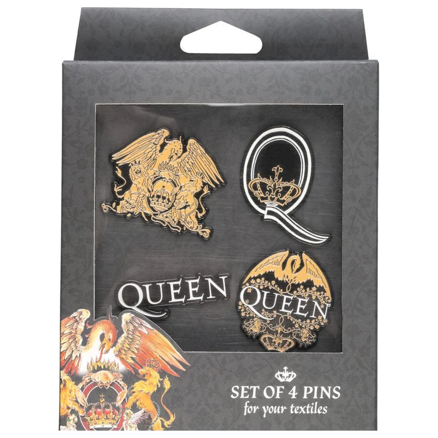 Queen set od 4 bedža fotografija proizvoda
