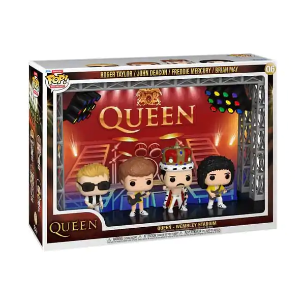 Queen Funko POP Moments Deluxe Vinilne Figure 4-Pack Wembley Stadium fotografija proizvoda