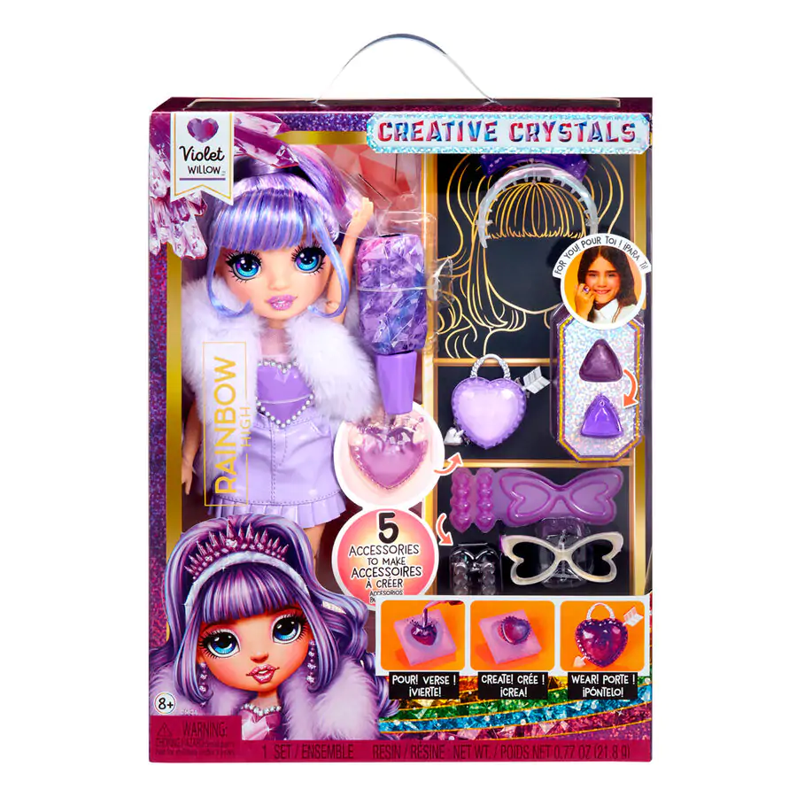 Rainbow High Crystal modna lutka Violet fotografija proizvoda