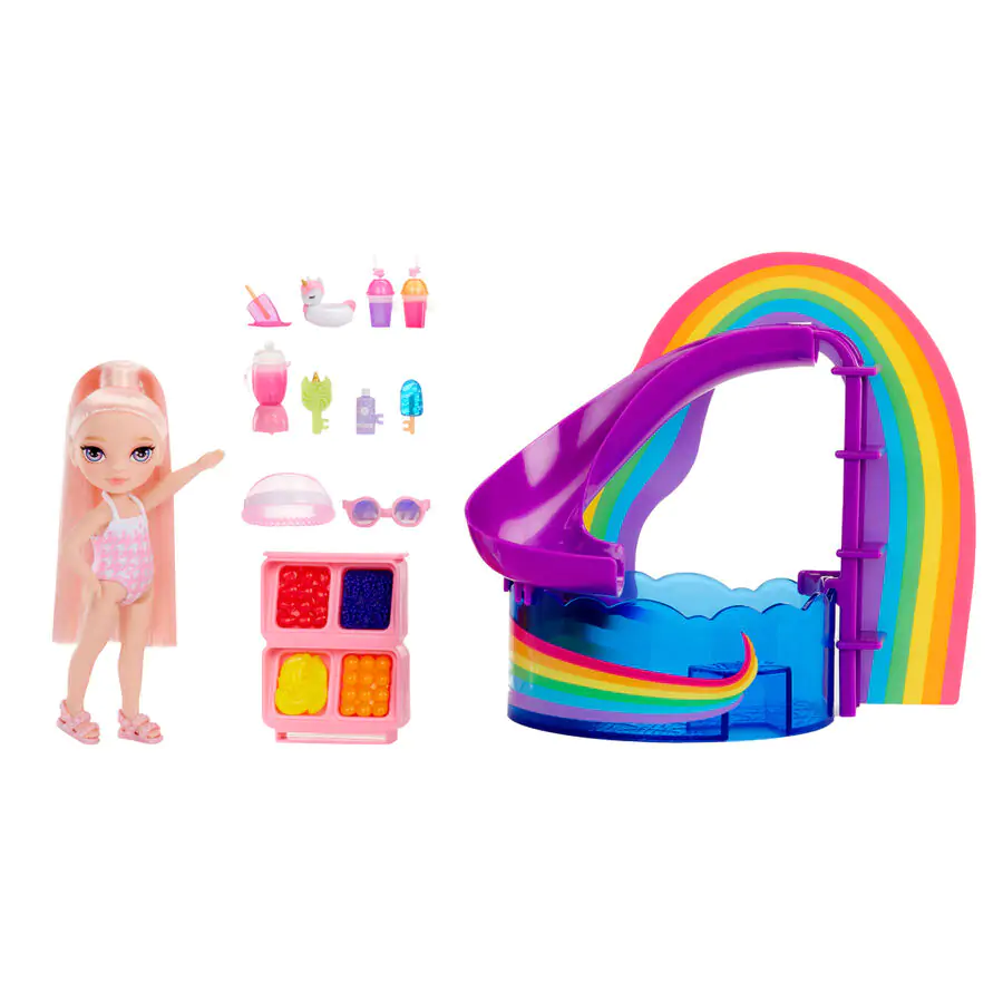 Rainbow High Little Pool Day with Blush set za igru i lutka fotografija proizvoda