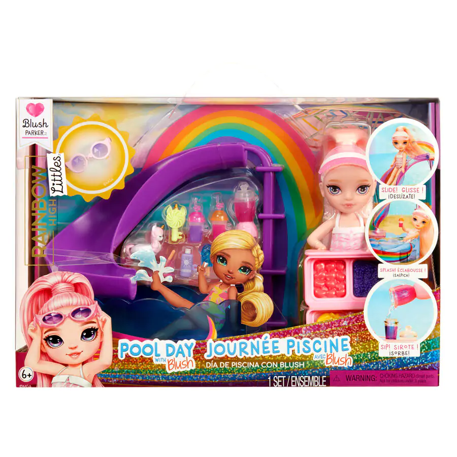 Rainbow High Little Pool Day with Blush set za igru i lutka fotografija proizvoda