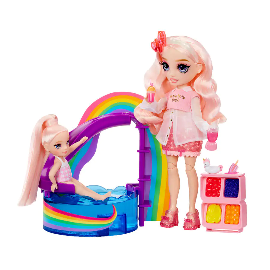 Rainbow High Little Pool Day with Blush set za igru i lutka fotografija proizvoda