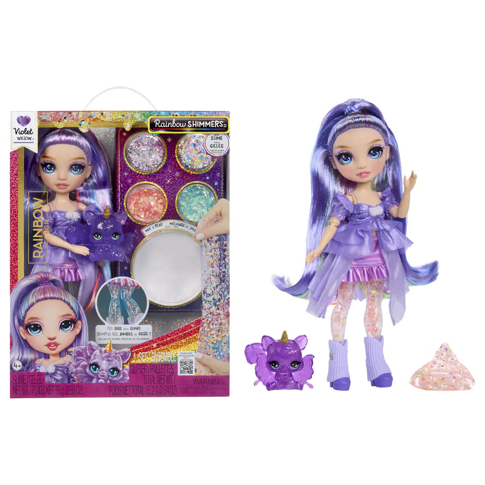 Rainbow High Rainbow Shimmers Feature Fantasy Violet lutka fotografija proizvoda