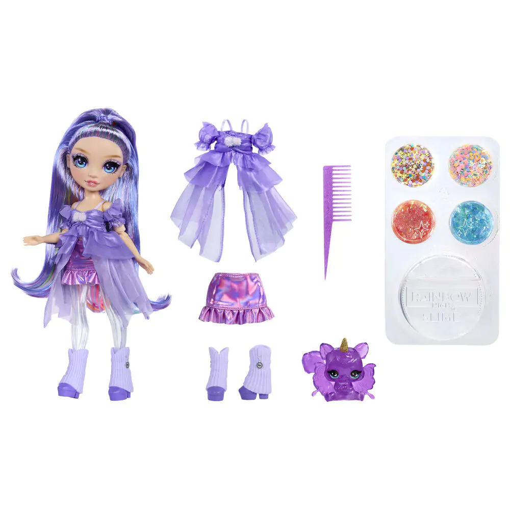 Rainbow High Rainbow Shimmers Feature Fantasy Violet lutka fotografija proizvoda